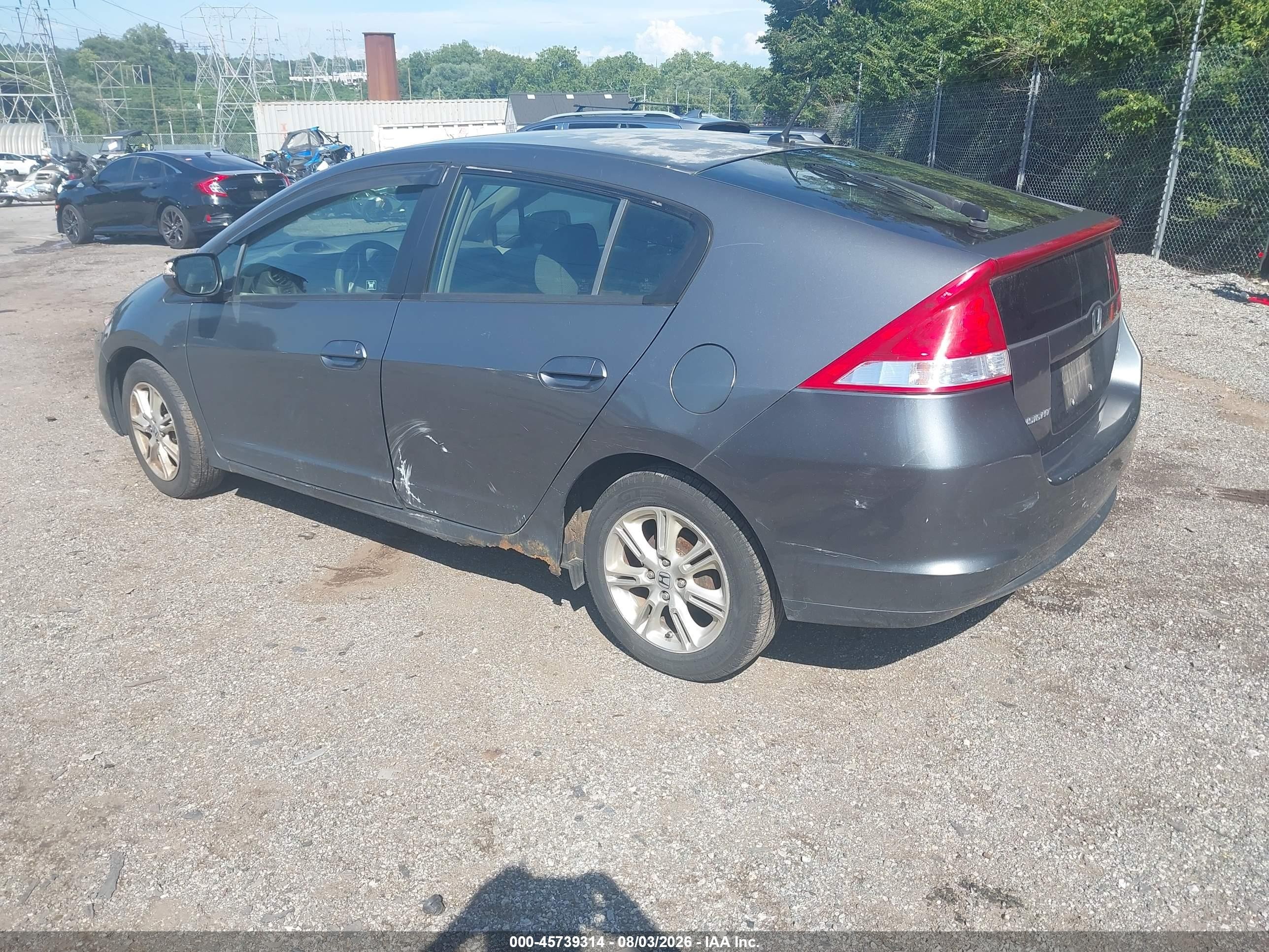2010 Honda Insight Ex Gray vin: JHMZE2H70AS041996