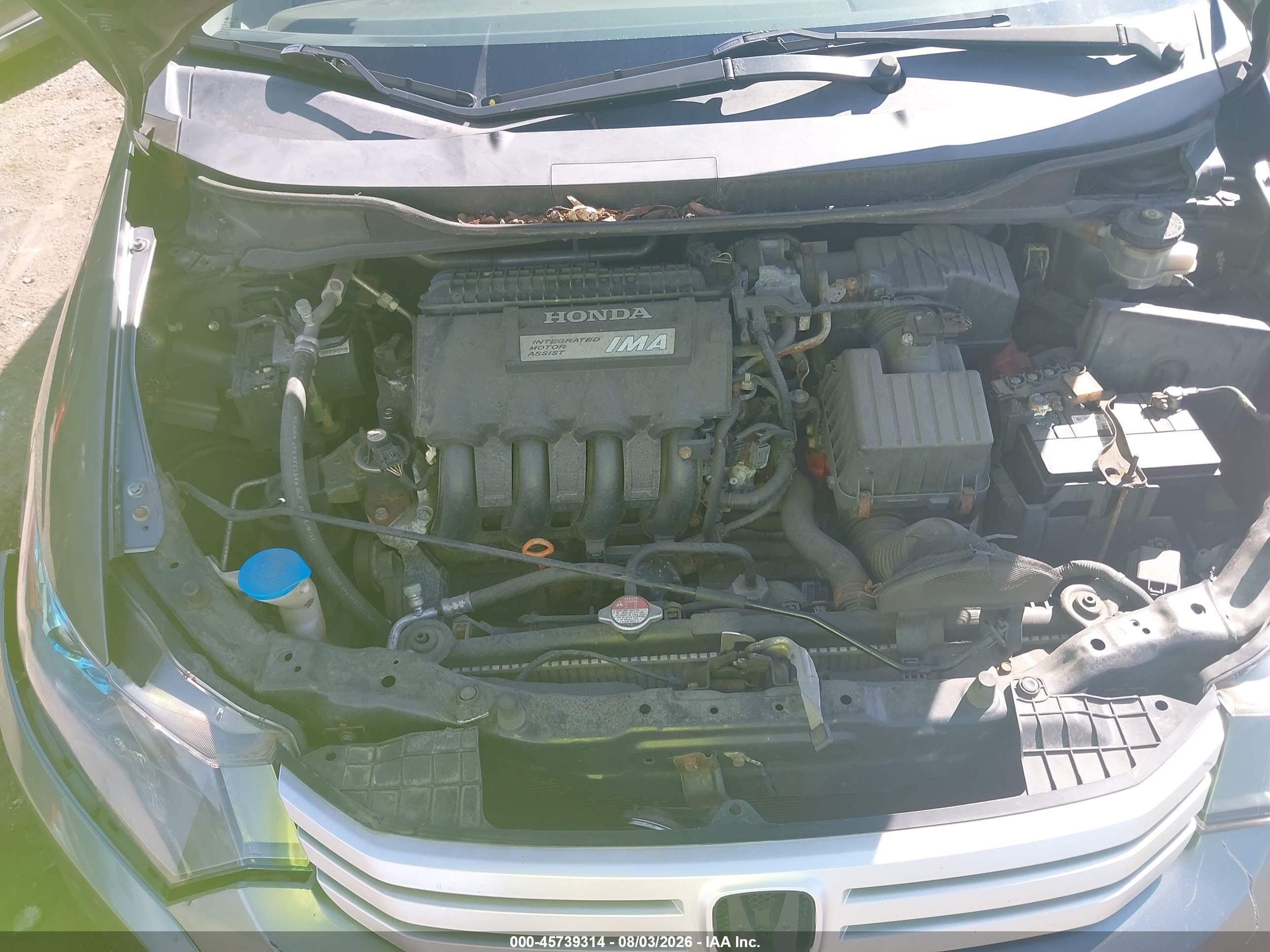 2010 Honda Insight Ex Gray vin: JHMZE2H70AS041996