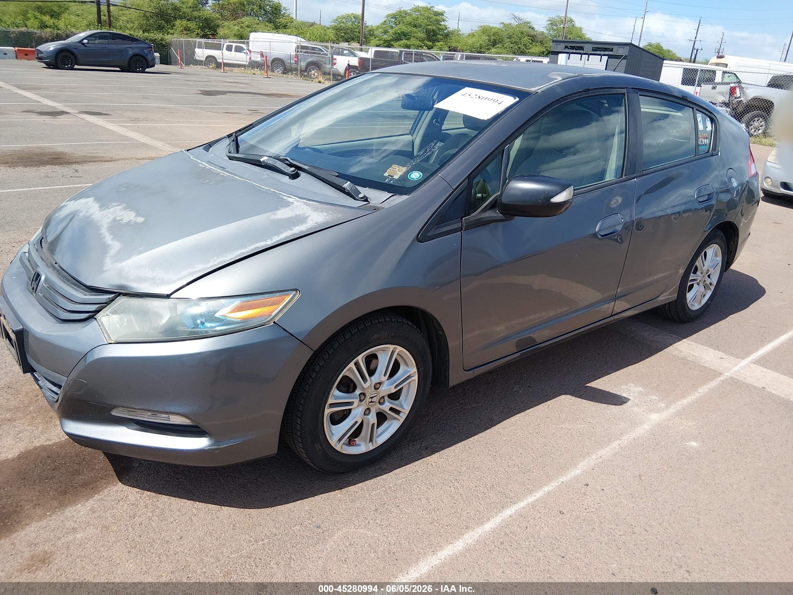 2011 Honda Insight Ex Gray vin: JHMZE2H70BS010572
