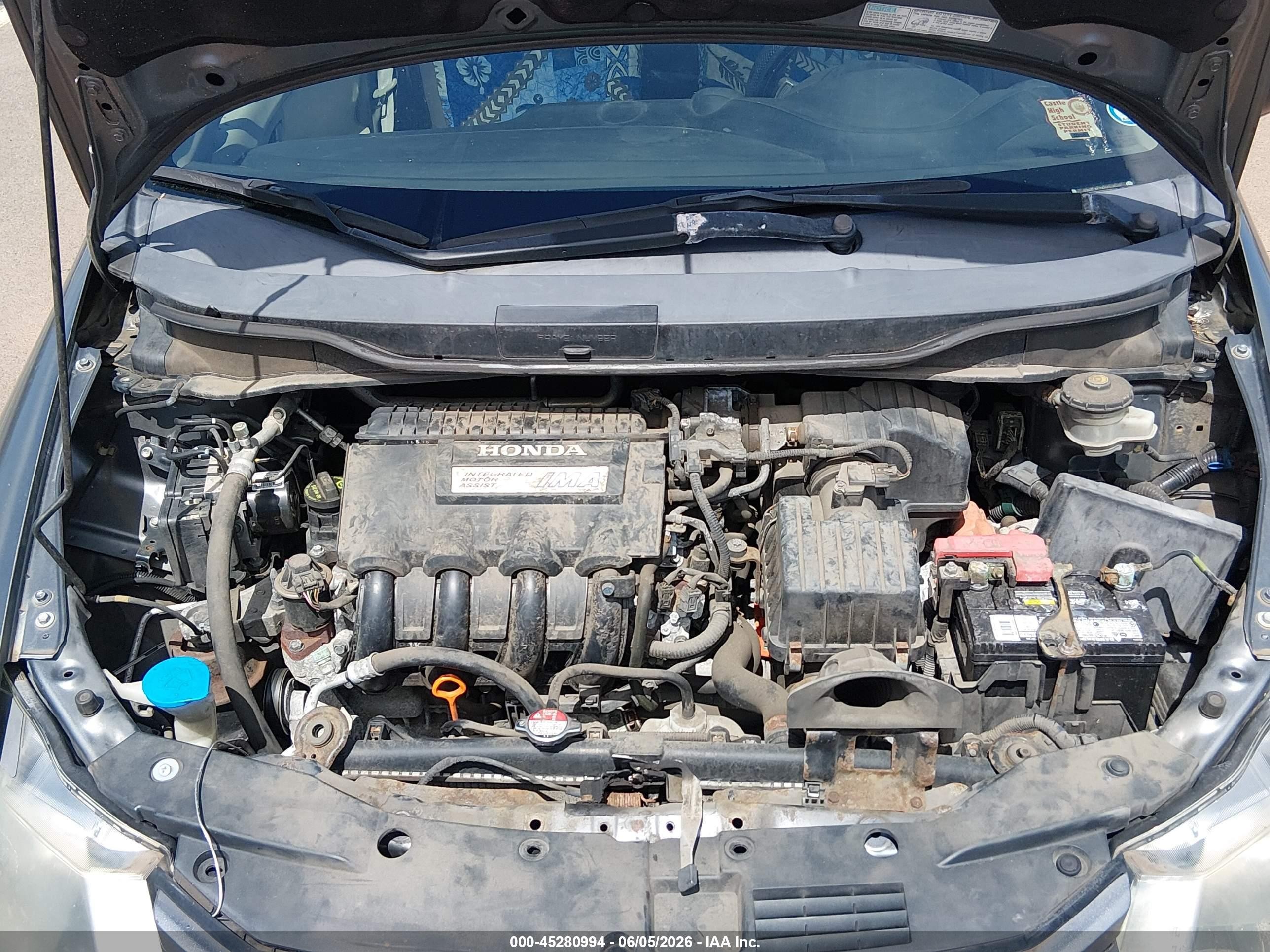 2011 Honda Insight Ex Gray vin: JHMZE2H70BS010572