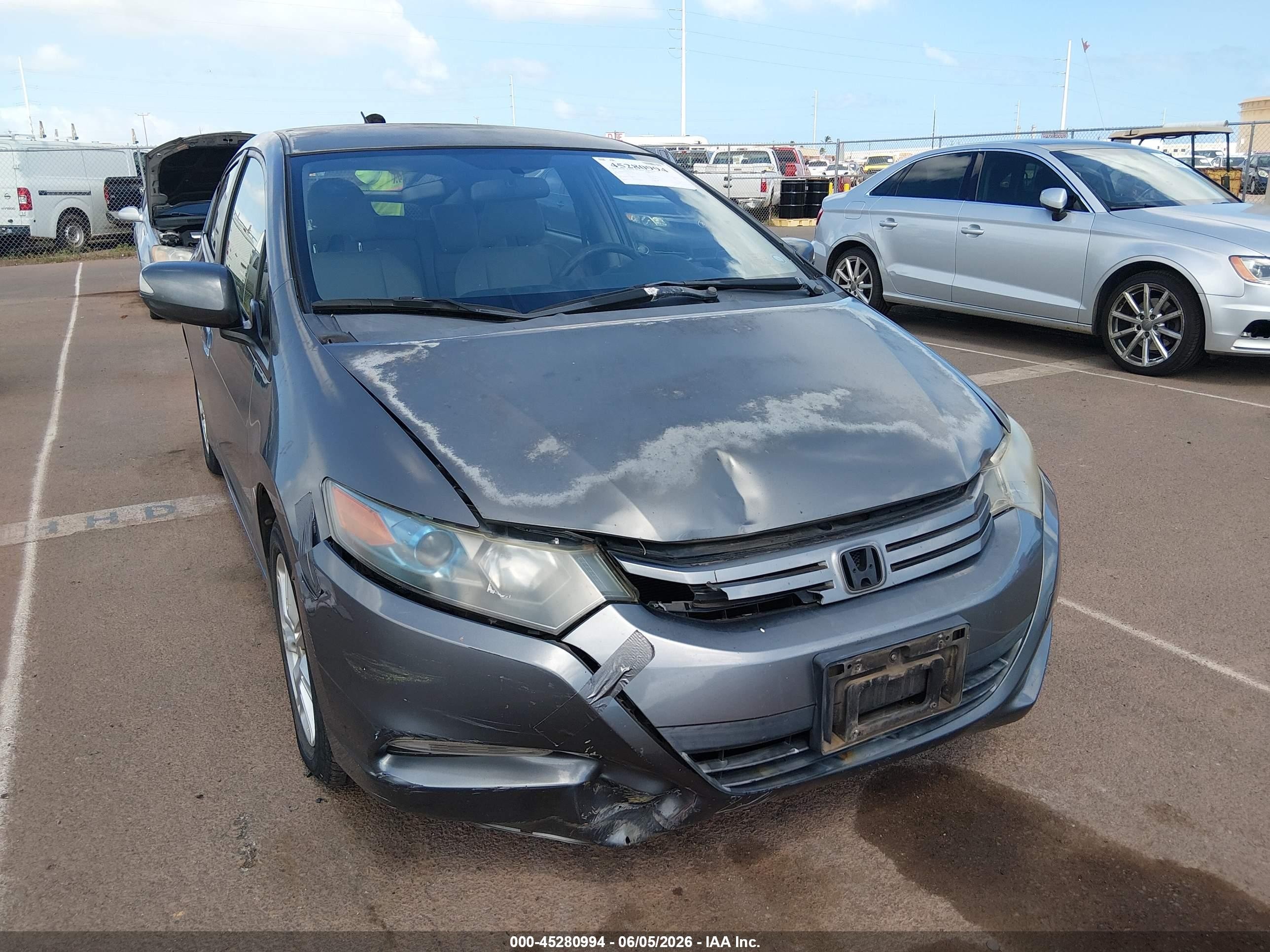 2011 Honda Insight Ex Gray vin: JHMZE2H70BS010572