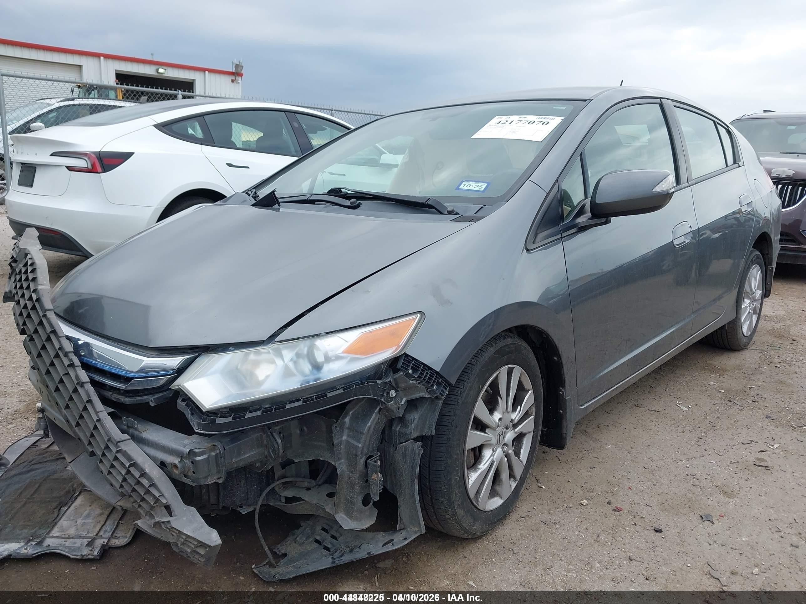 2012 Honda Insight Ex Серый vin: JHMZE2H70CS003834