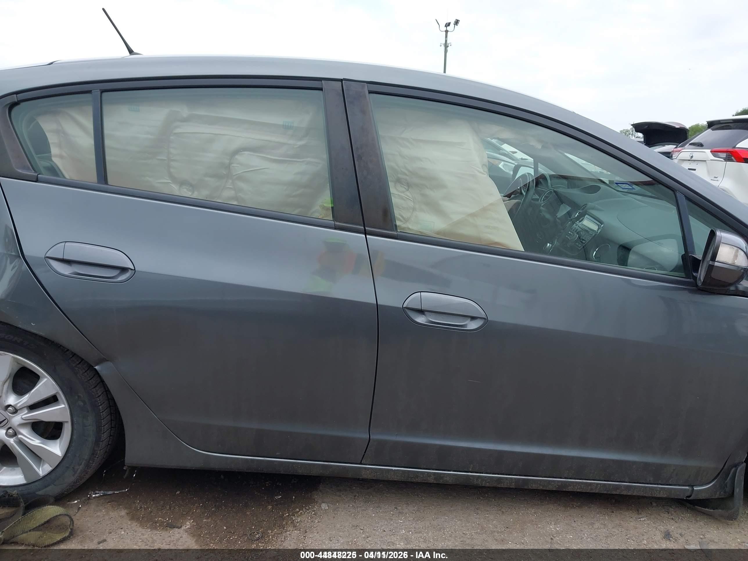 2012 Honda Insight Ex Серый vin: JHMZE2H70CS003834