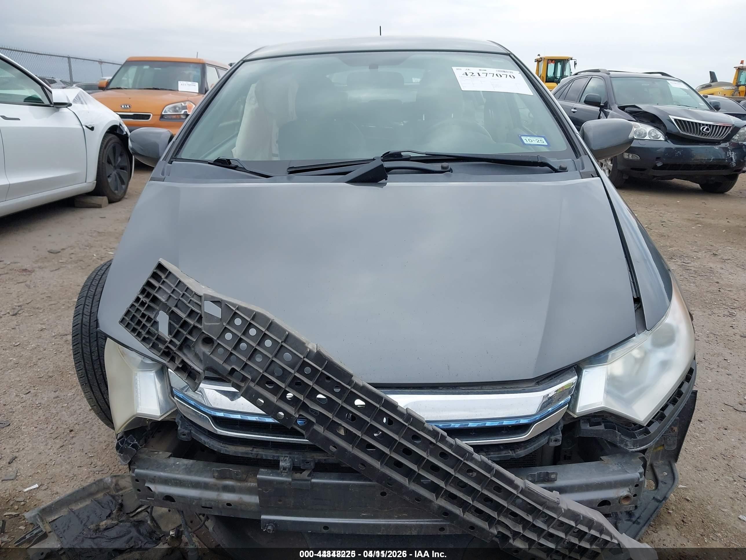 2012 Honda Insight Ex Серый vin: JHMZE2H70CS003834