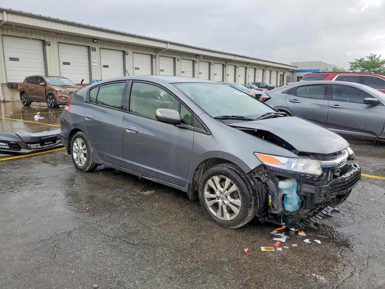 2013 Honda Insight Ex Серый vin: JHMZE2H70DS002605