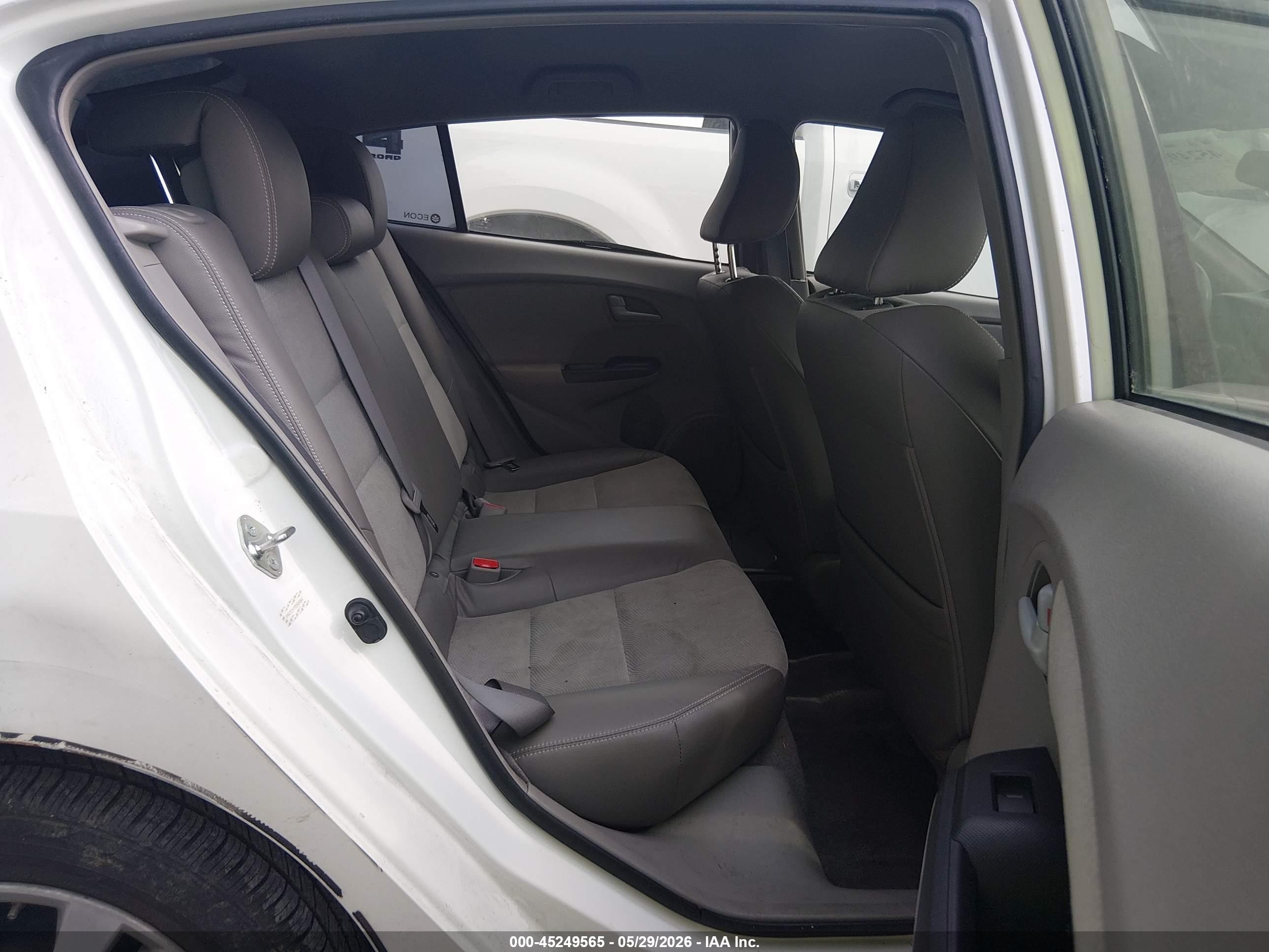2013 Honda Insight Ex White vin: JHMZE2H70DS006847