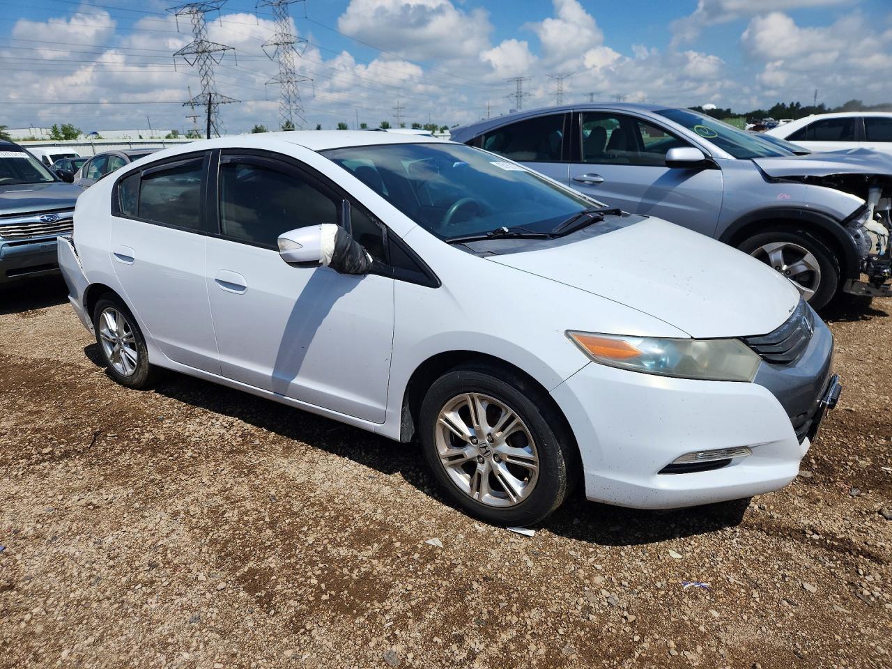 2010 Honda Insight Ex White vin: JHMZE2H71AS006089