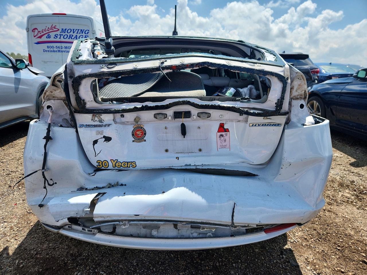 2010 Honda Insight Ex White vin: JHMZE2H71AS006089