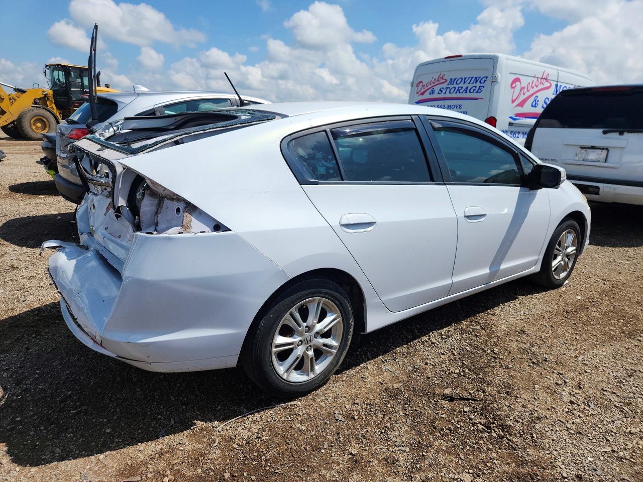 2010 Honda Insight Ex White vin: JHMZE2H71AS006089