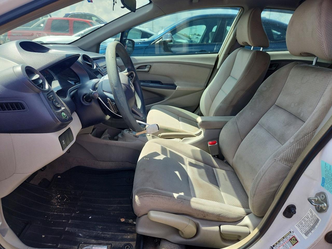 2010 Honda Insight Ex White vin: JHMZE2H71AS006089