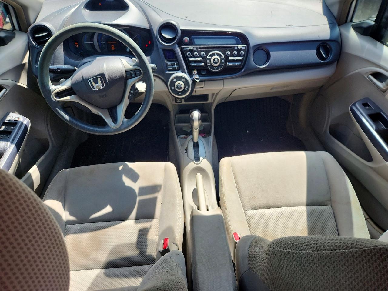 2010 Honda Insight Ex White vin: JHMZE2H71AS006089