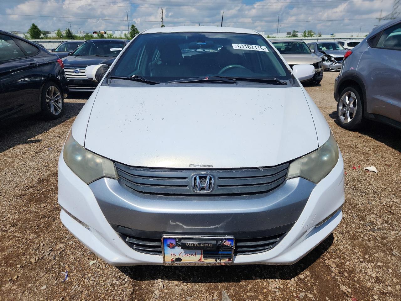 2010 Honda Insight Ex White vin: JHMZE2H71AS006089