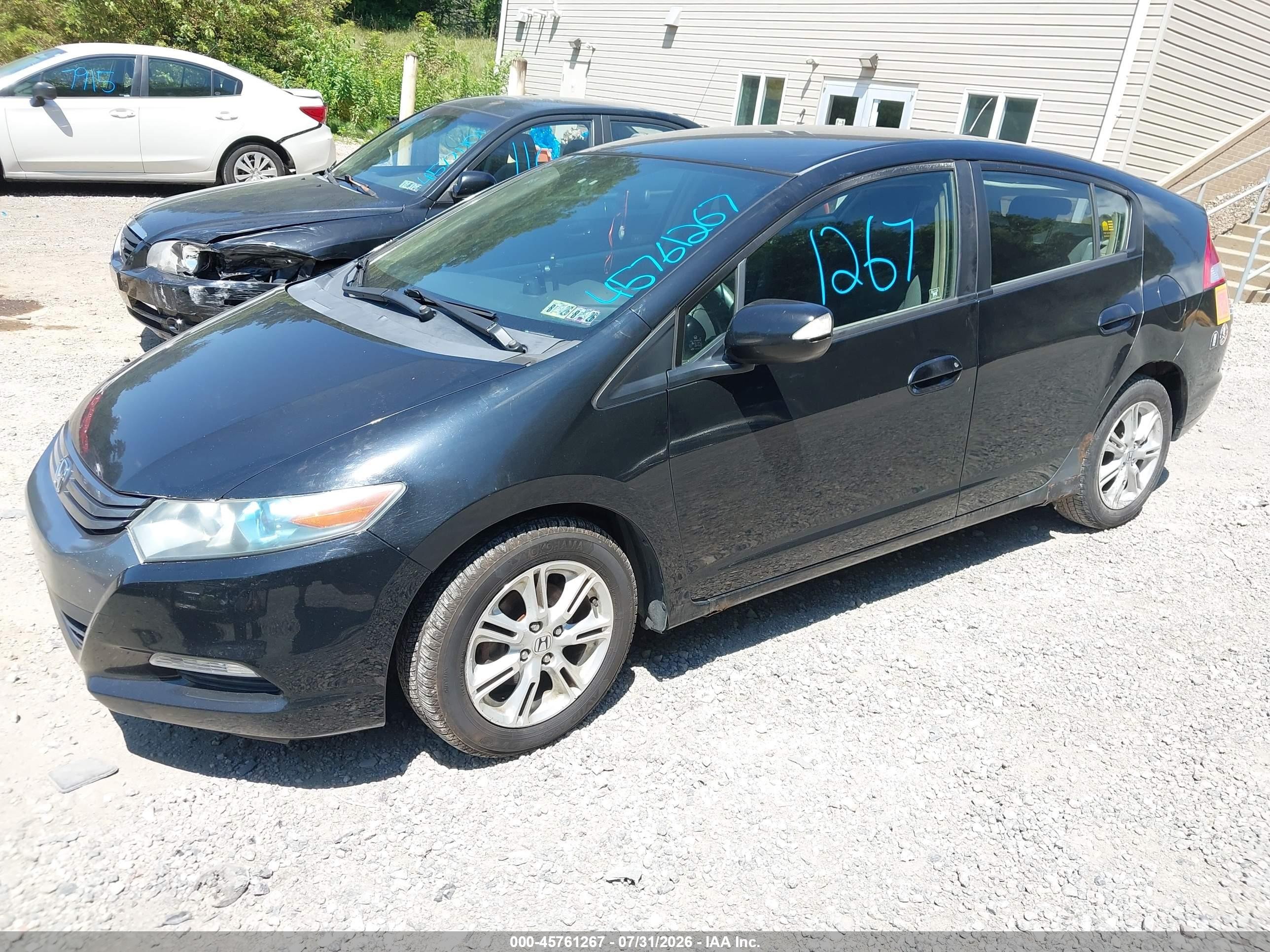 2010 Honda Insight Ex Черный vin: JHMZE2H71AS023958