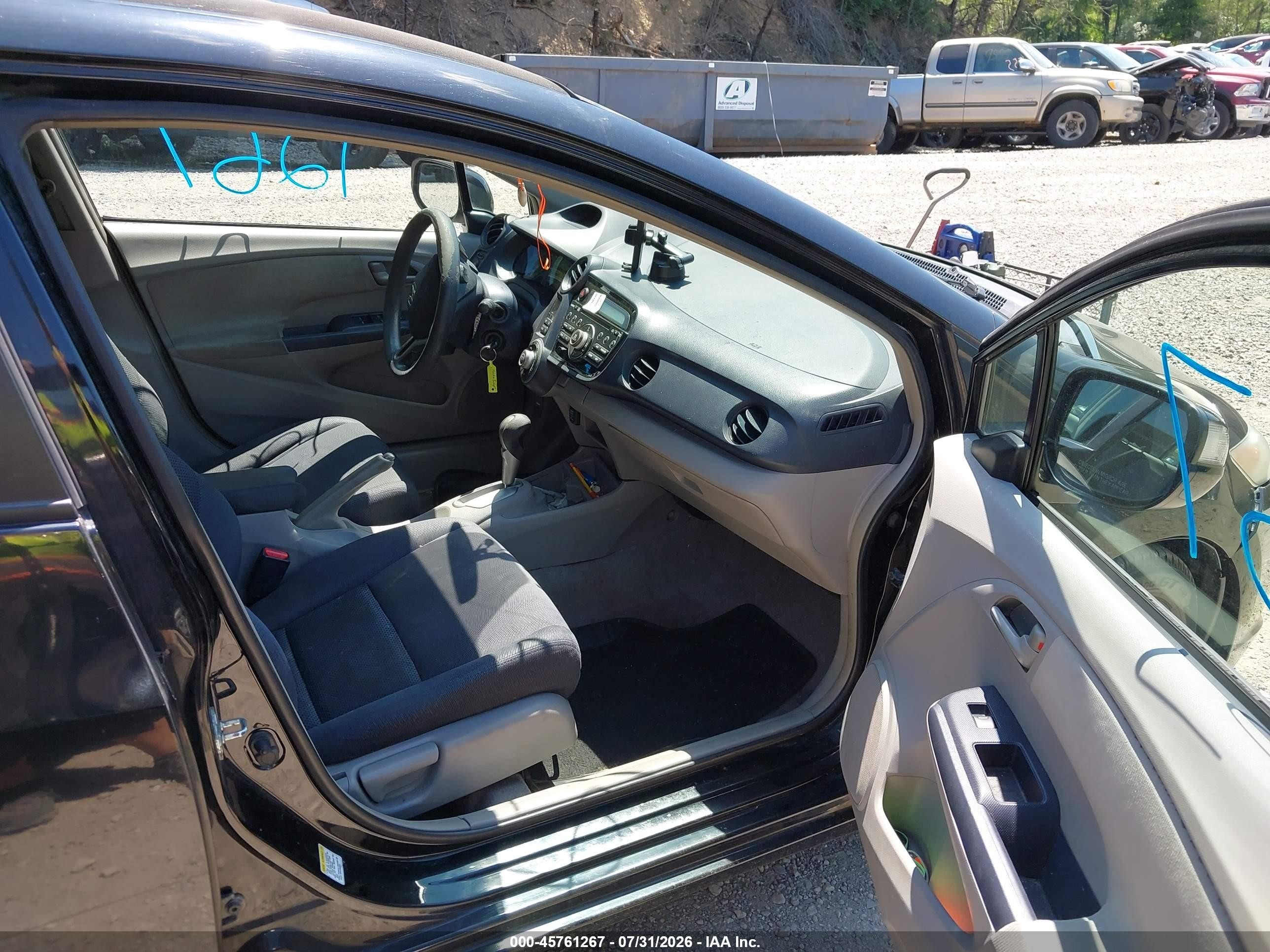 2010 Honda Insight Ex Черный vin: JHMZE2H71AS023958