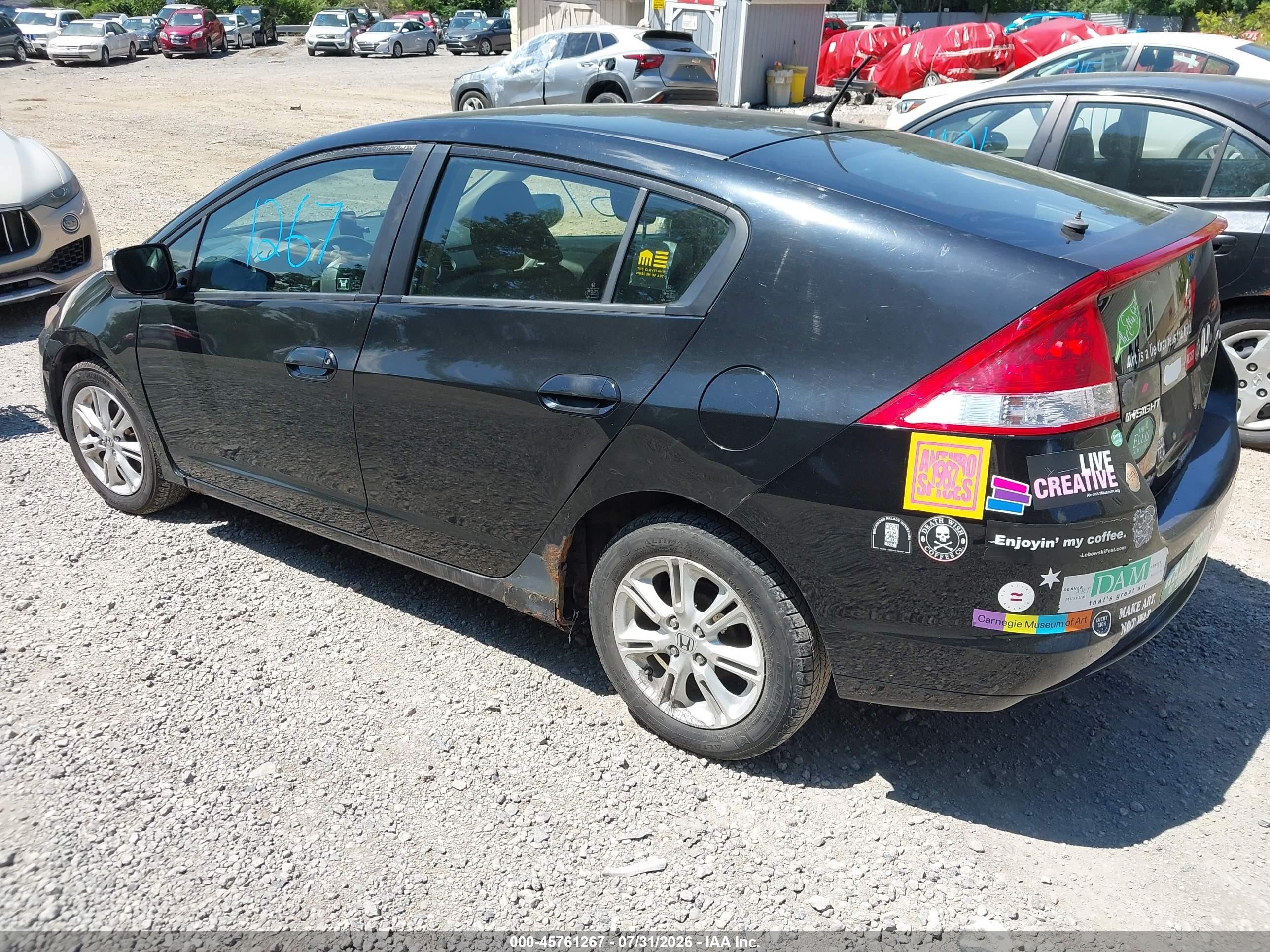 2010 Honda Insight Ex Черный vin: JHMZE2H71AS023958