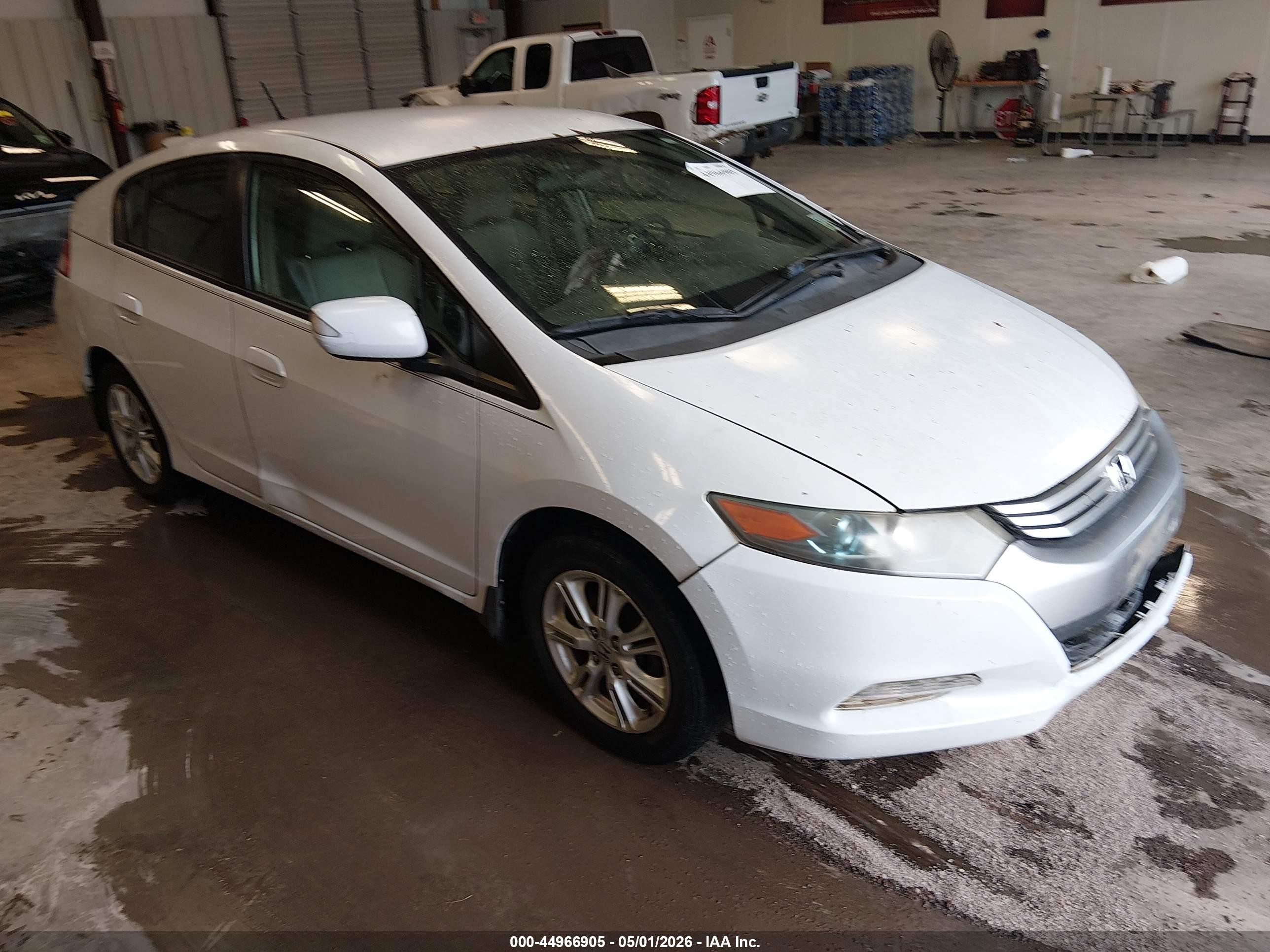 2010 Honda Insight Ex White vin: JHMZE2H71AS025502