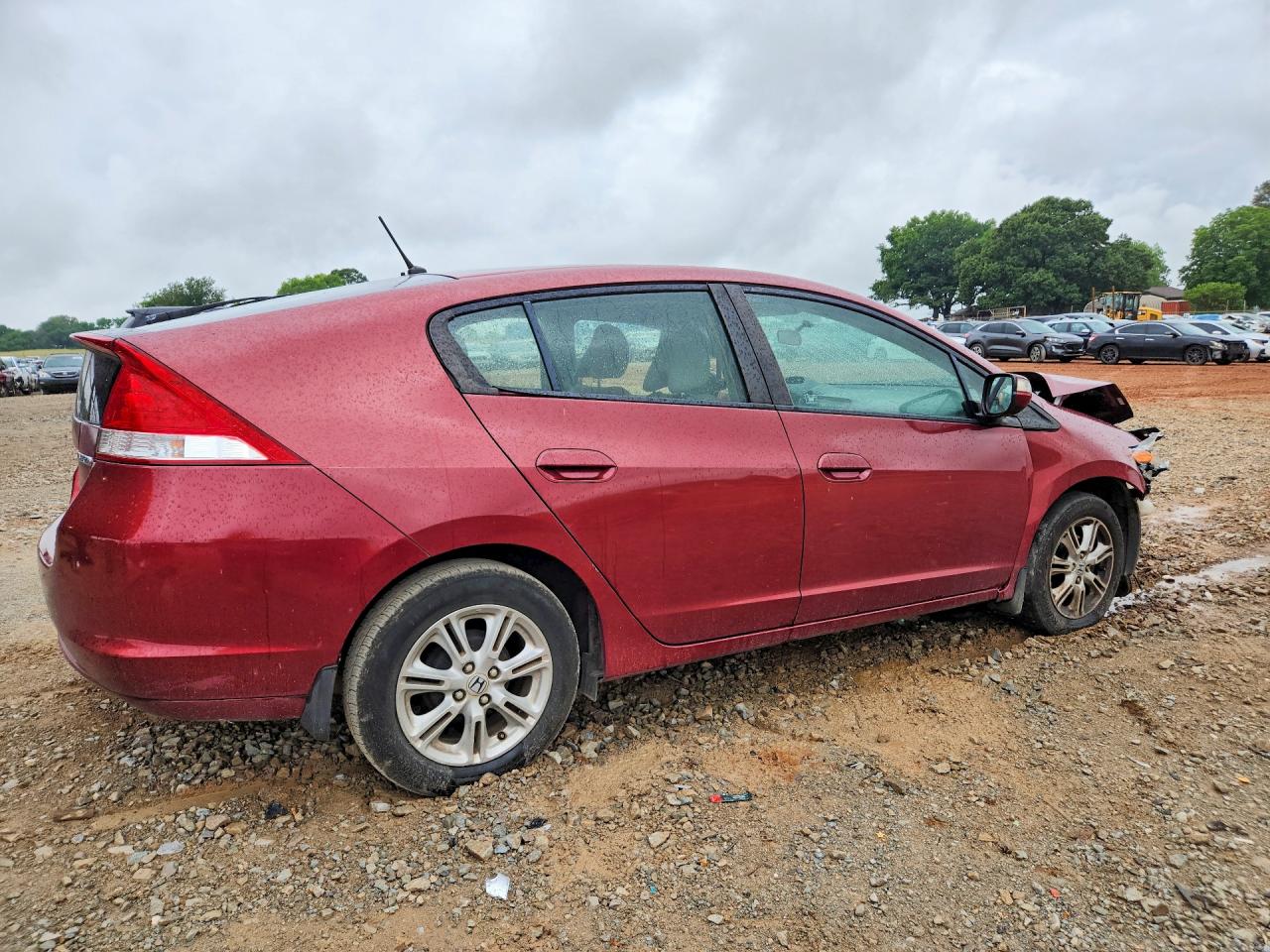 2010 Honda Insight Ex Red vin: JHMZE2H71AS028142