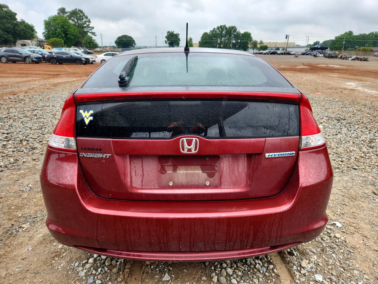 2010 Honda Insight Ex Red vin: JHMZE2H71AS028142