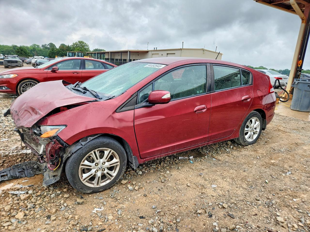 2010 Honda Insight Ex Red vin: JHMZE2H71AS028142