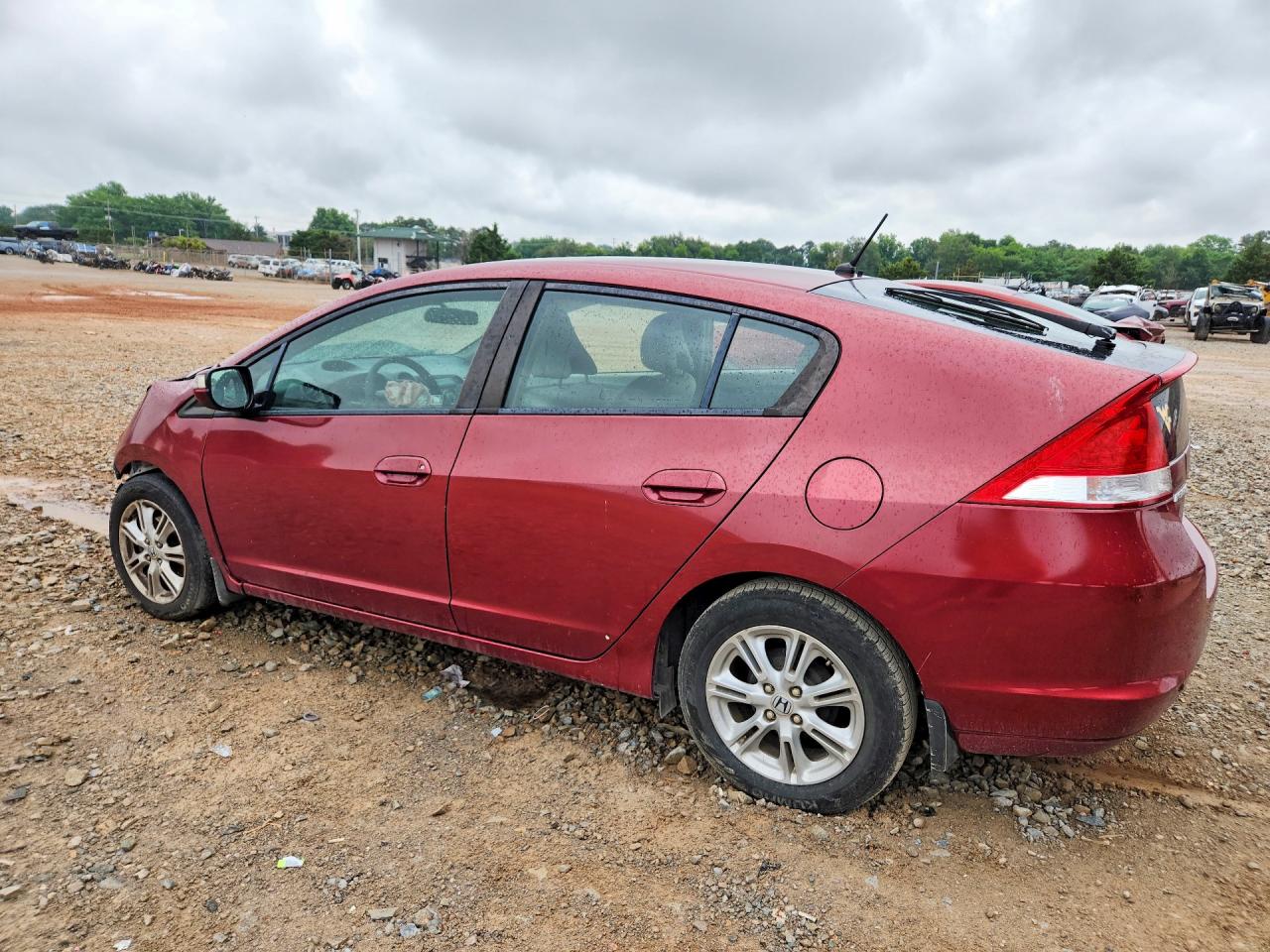 2010 Honda Insight Ex Red vin: JHMZE2H71AS028142
