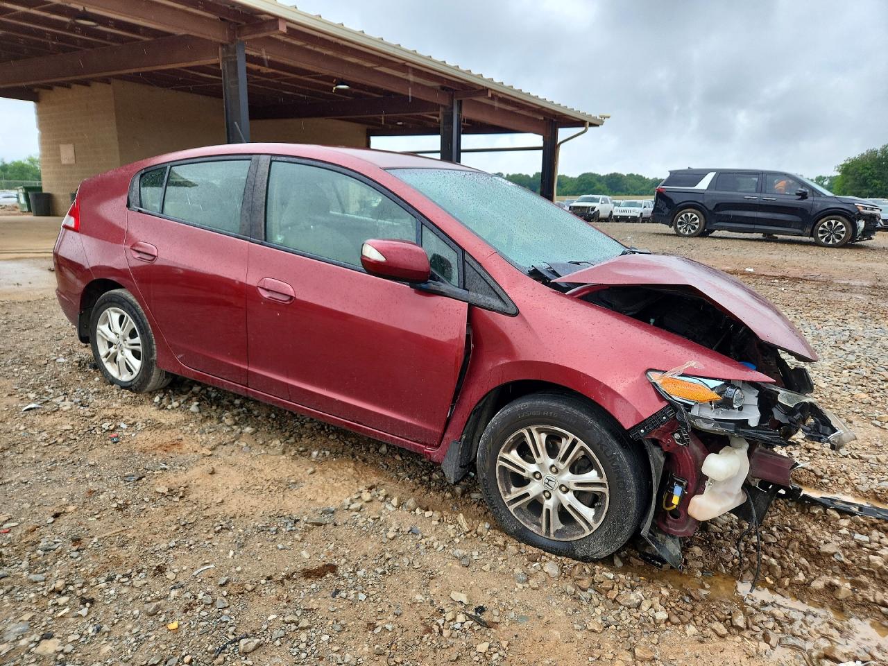 2010 Honda Insight Ex Red vin: JHMZE2H71AS028142