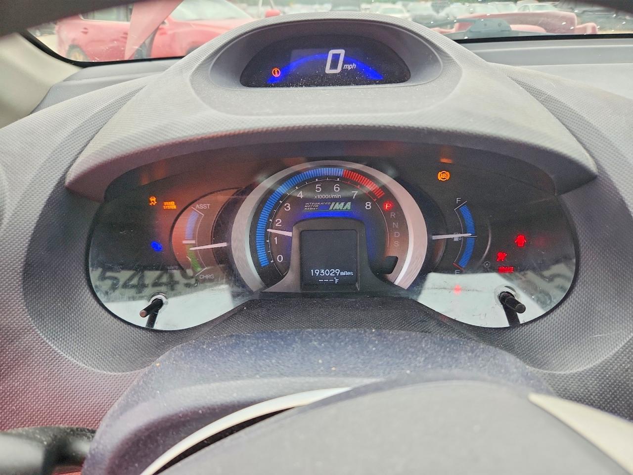 2010 Honda Insight Ex Red vin: JHMZE2H71AS028142