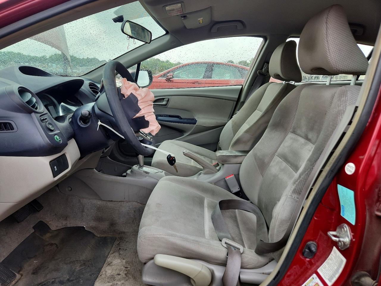 2010 Honda Insight Ex Red vin: JHMZE2H71AS028142
