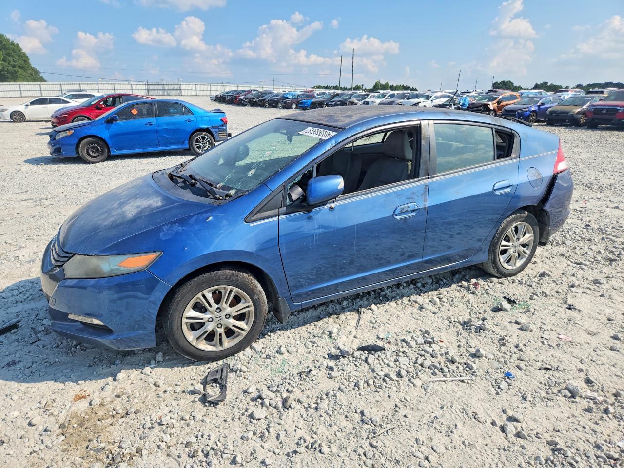 2010 Honda Insight Ex Blue vin: JHMZE2H71AS039092