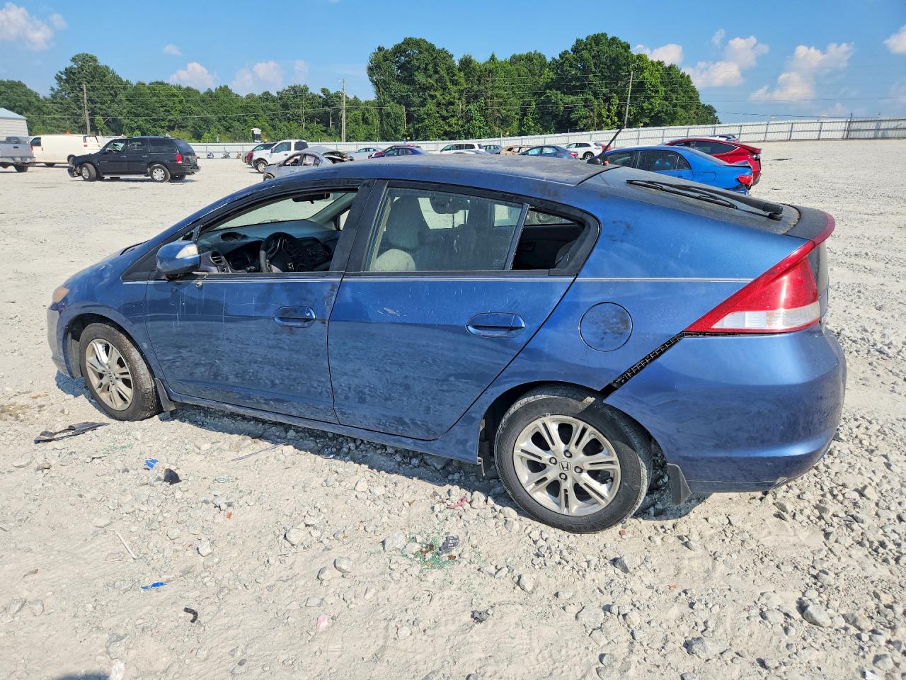 2010 Honda Insight Ex Blue vin: JHMZE2H71AS039092