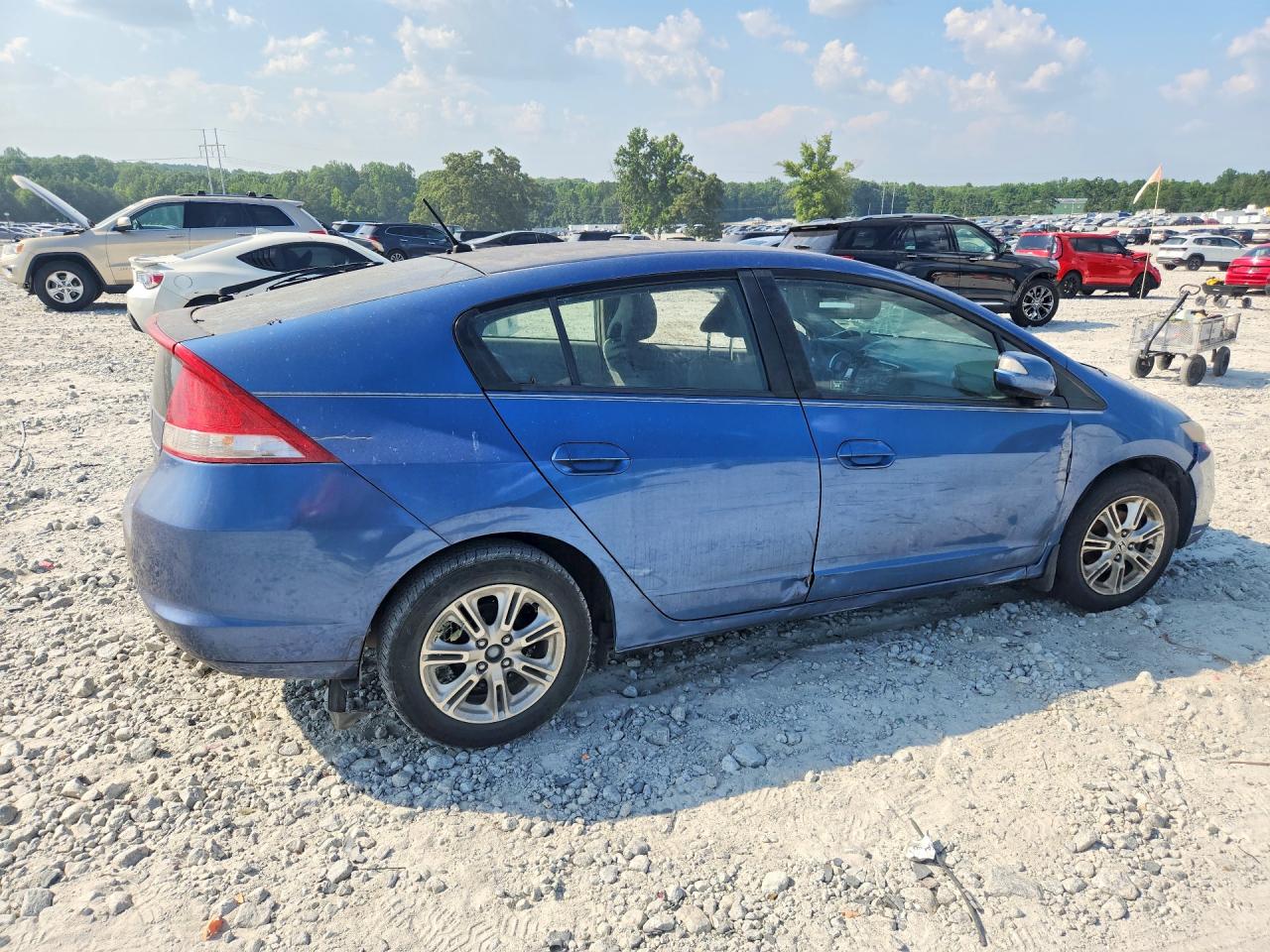 2010 Honda Insight Ex Blue vin: JHMZE2H71AS039092