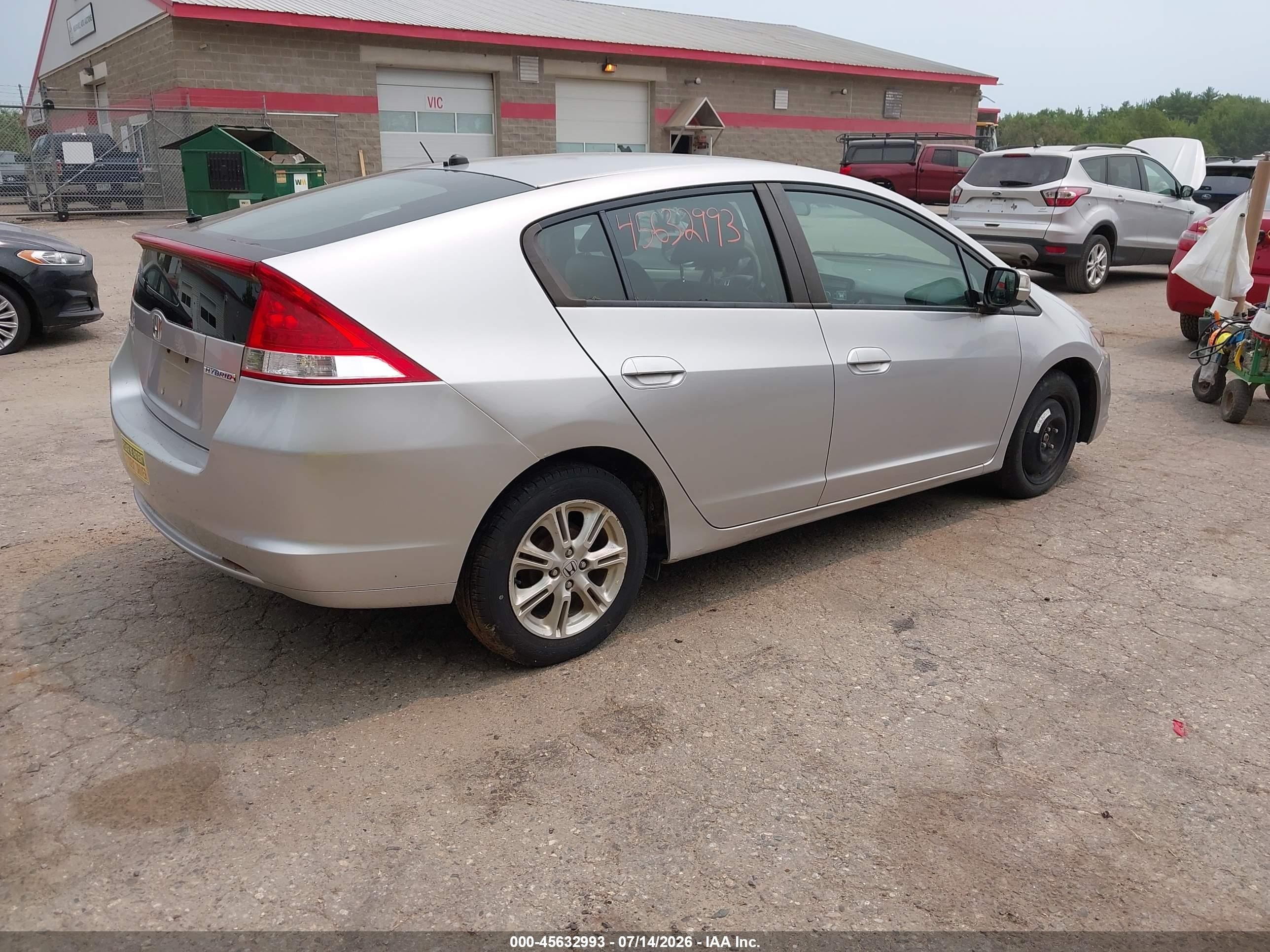 2010 Honda Insight Ex Silver vin: JHMZE2H71AS042042