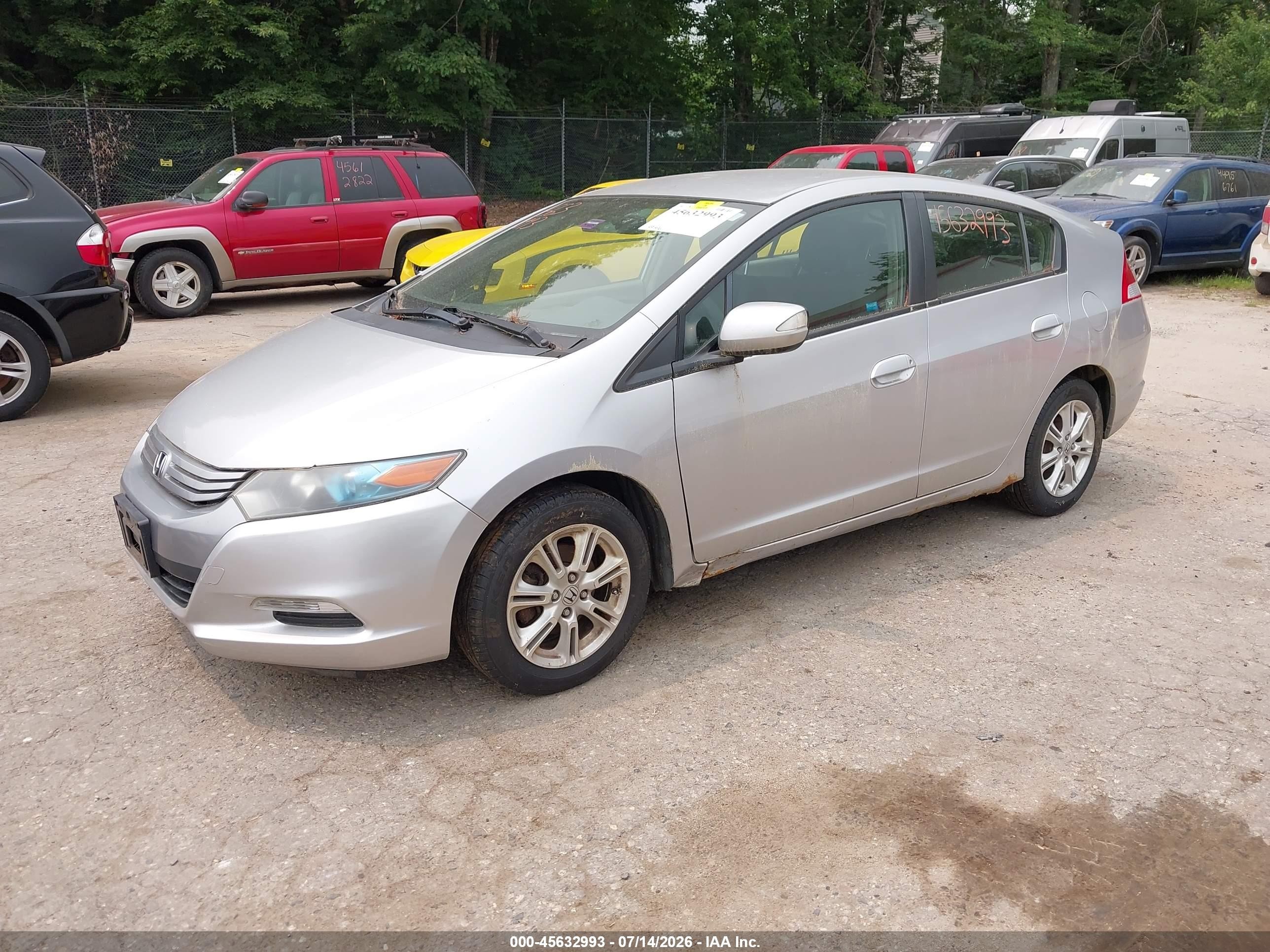 2010 Honda Insight Ex Silver vin: JHMZE2H71AS042042