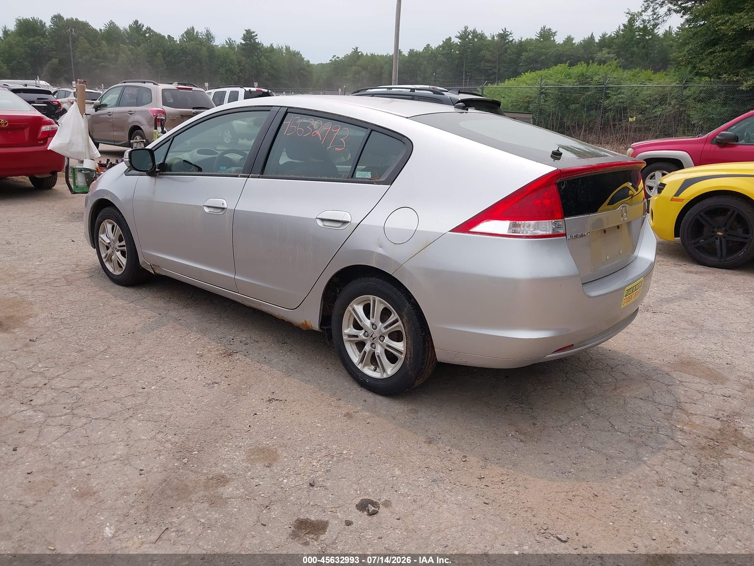2010 Honda Insight Ex Silver vin: JHMZE2H71AS042042
