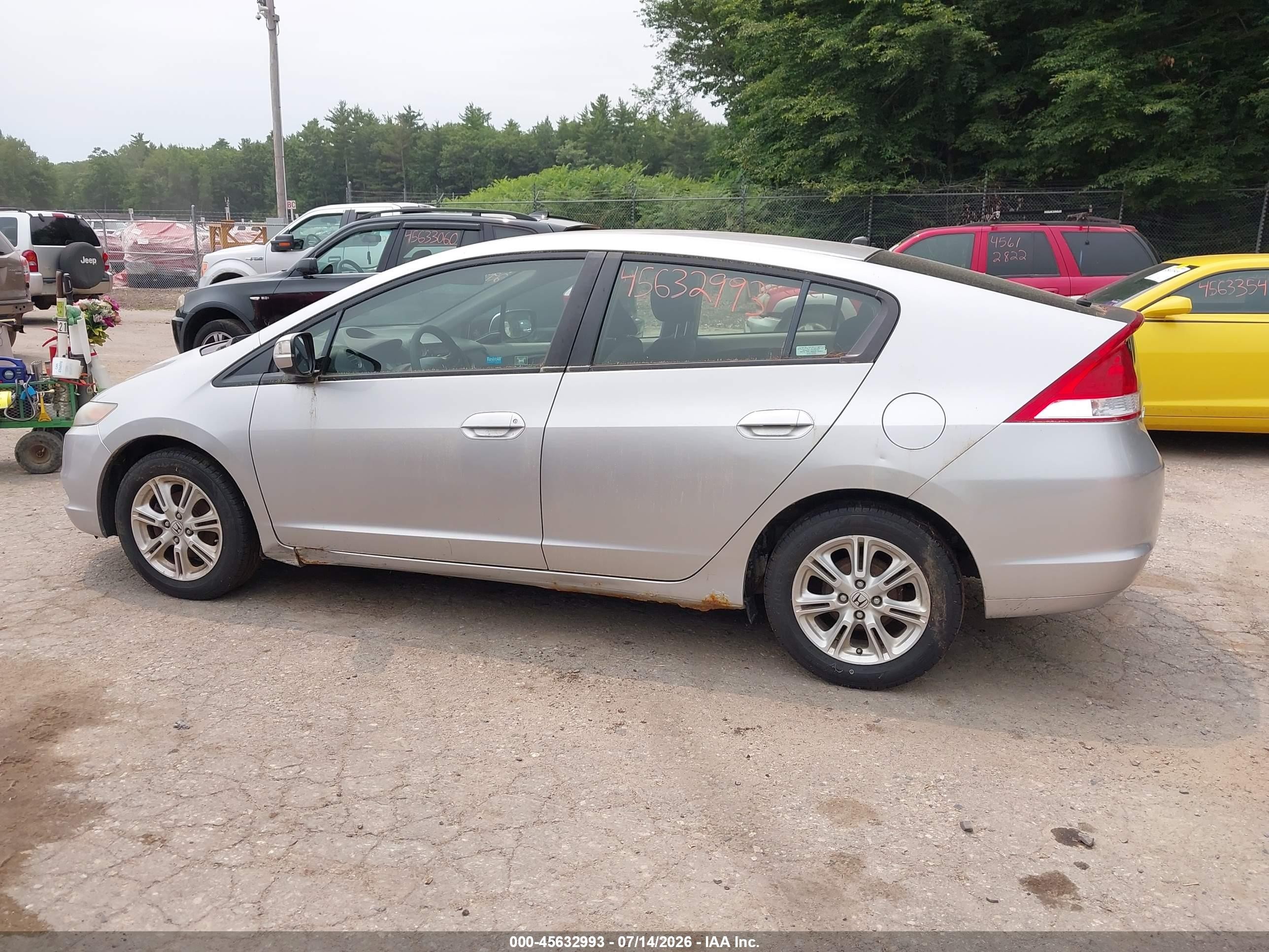 2010 Honda Insight Ex Silver vin: JHMZE2H71AS042042