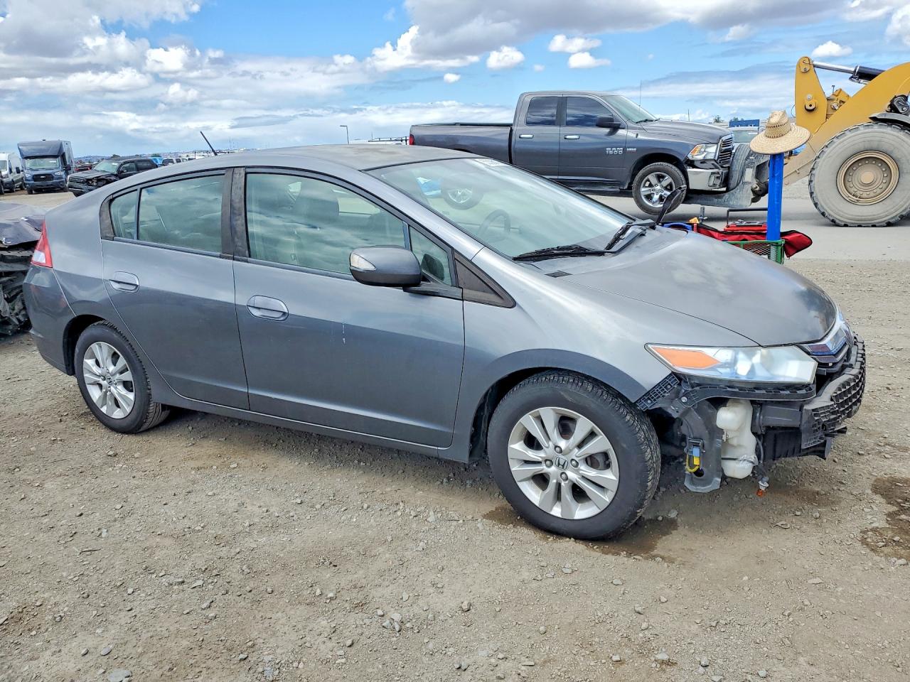 2012 Honda Insight Ex Gray vin: JHMZE2H71CS000523