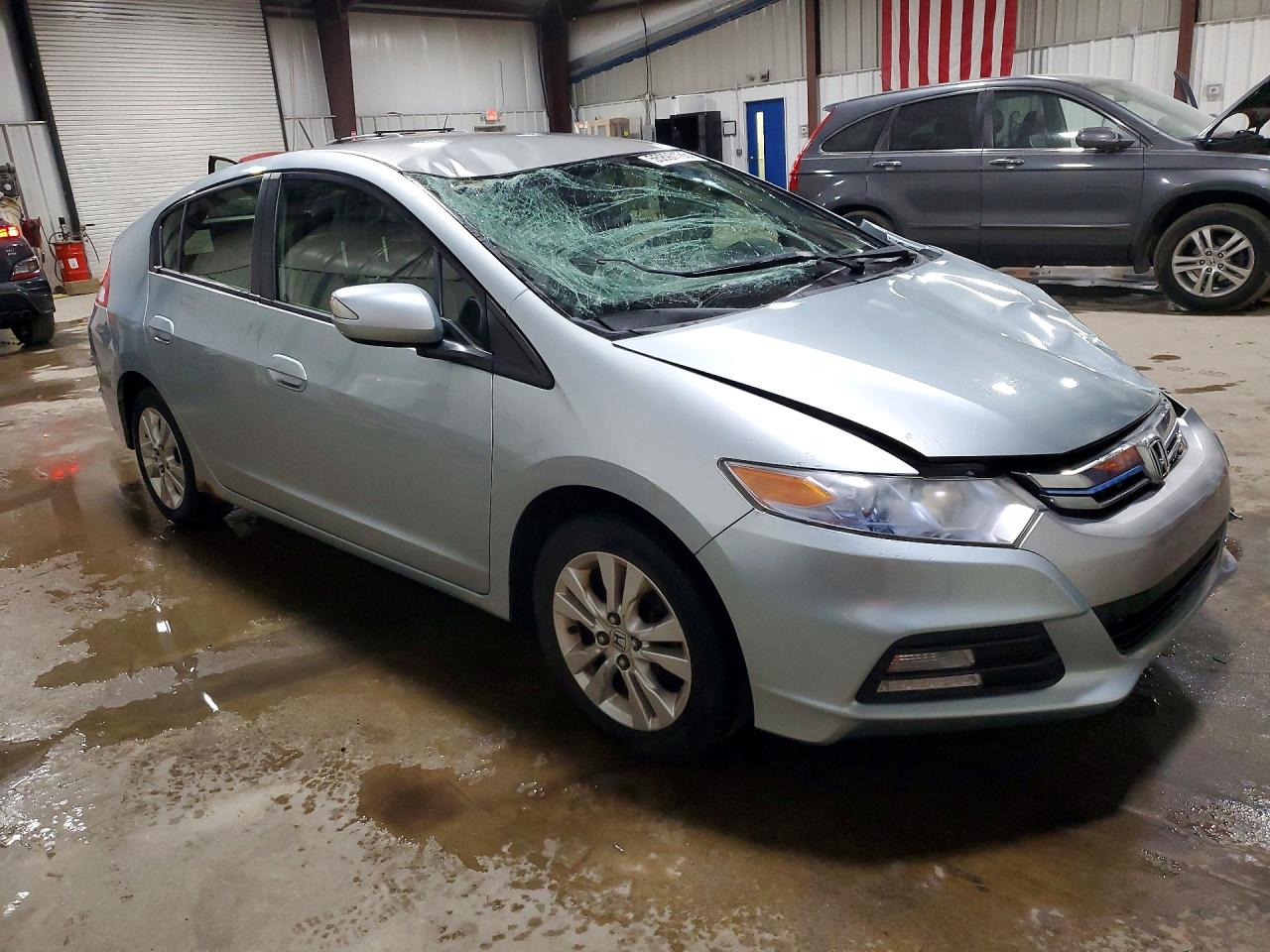 2013 Honda Insight Ex Silver vin: JHMZE2H71DS004329