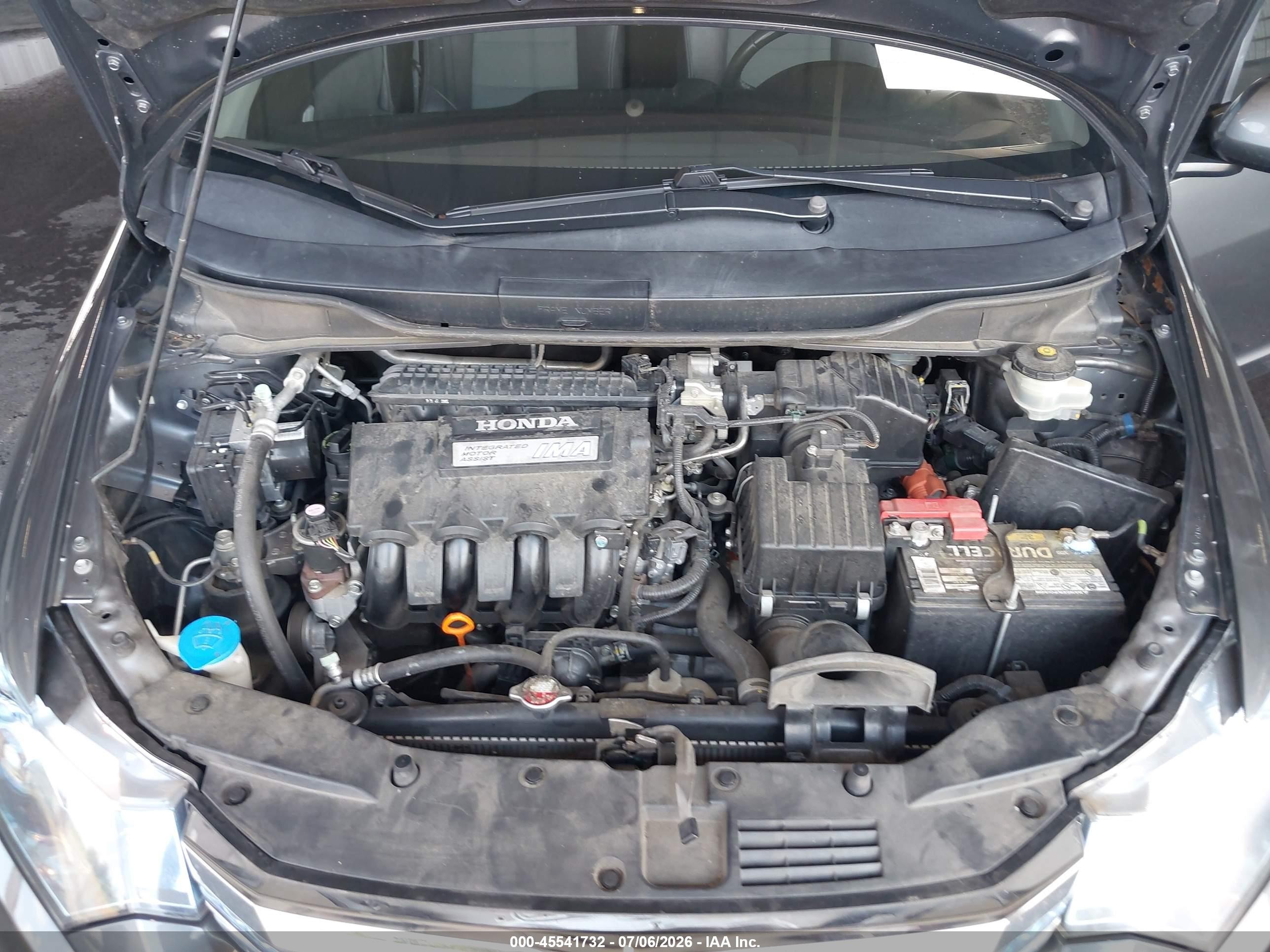 2013 Honda Insight Ex Gray vin: JHMZE2H71DS006436