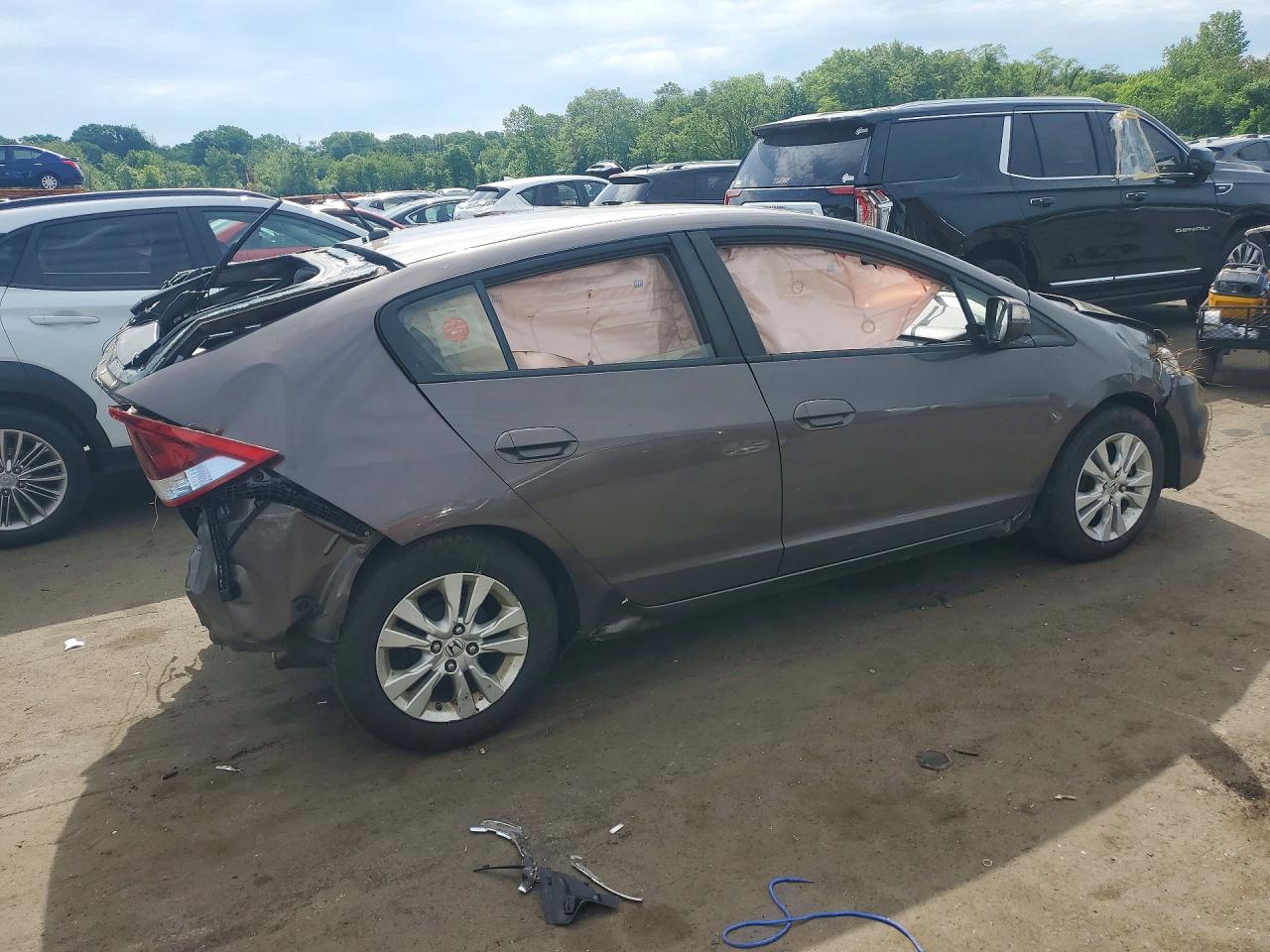 2014 Honda Insight Ex Brown vin: JHMZE2H71ES000718