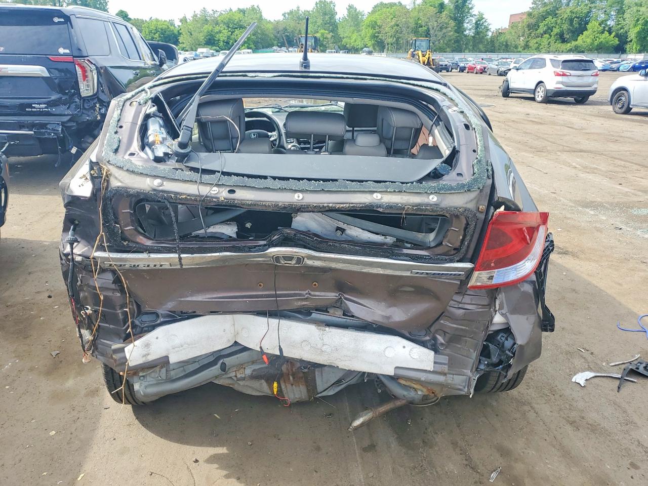 2014 Honda Insight Ex Brown vin: JHMZE2H71ES000718
