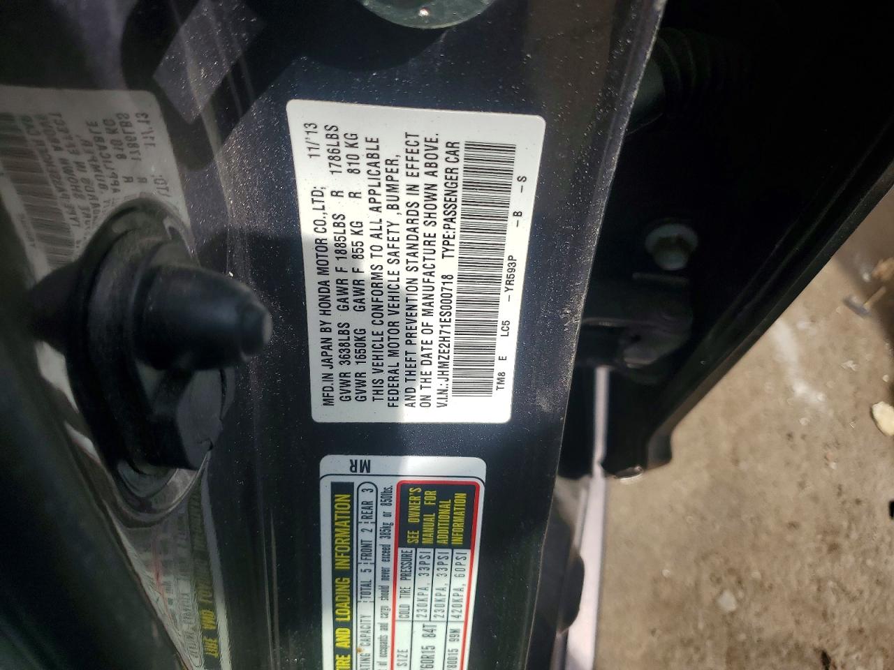 2014 Honda Insight Ex Brown vin: JHMZE2H71ES000718