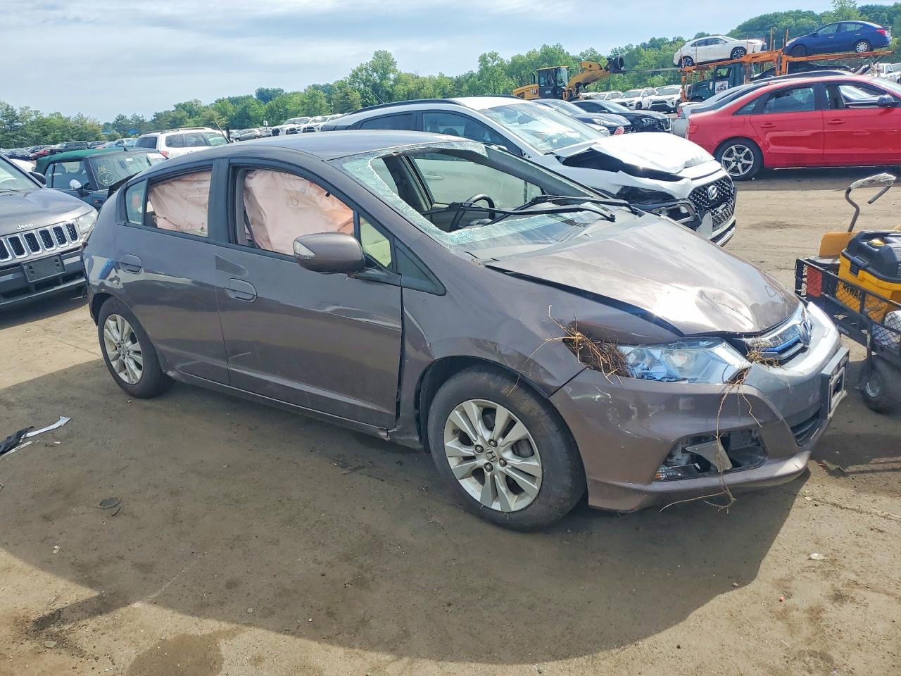 2014 Honda Insight Ex Brown vin: JHMZE2H71ES000718