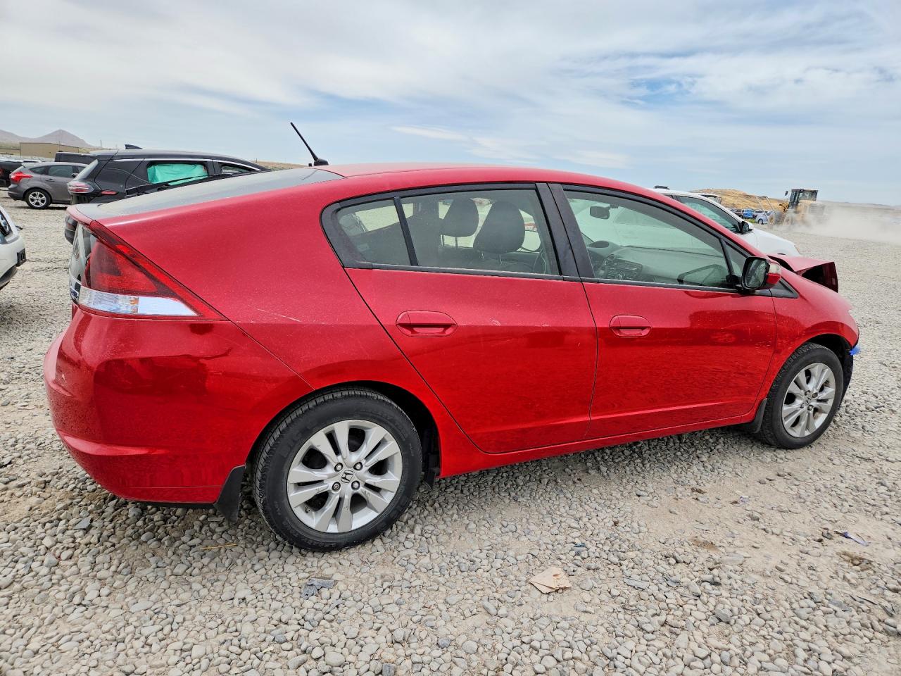 2014 Honda Insight Ex Red vin: JHMZE2H71ES002128