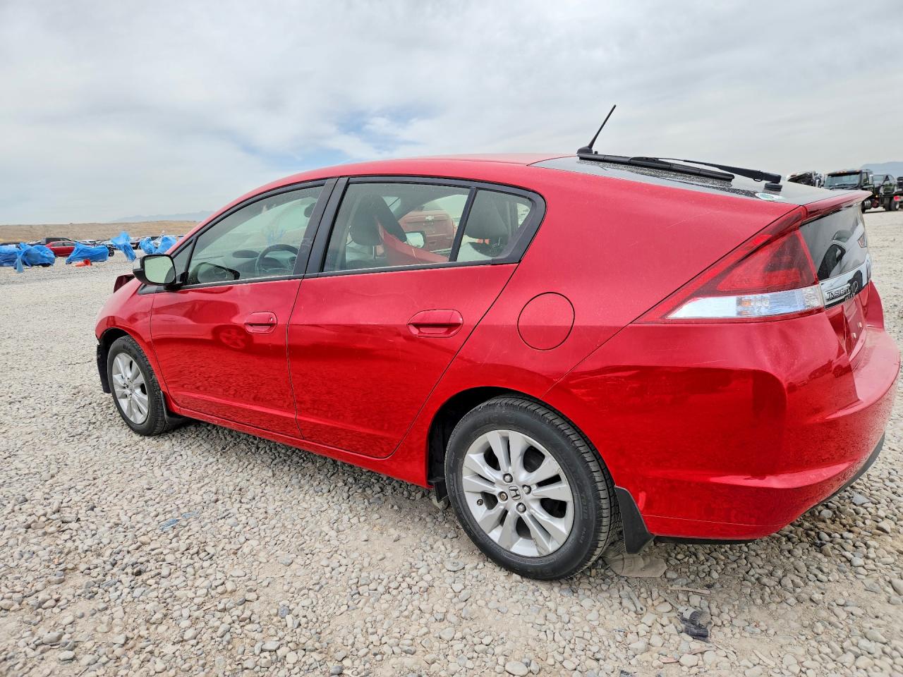 2014 Honda Insight Ex Red vin: JHMZE2H71ES002128