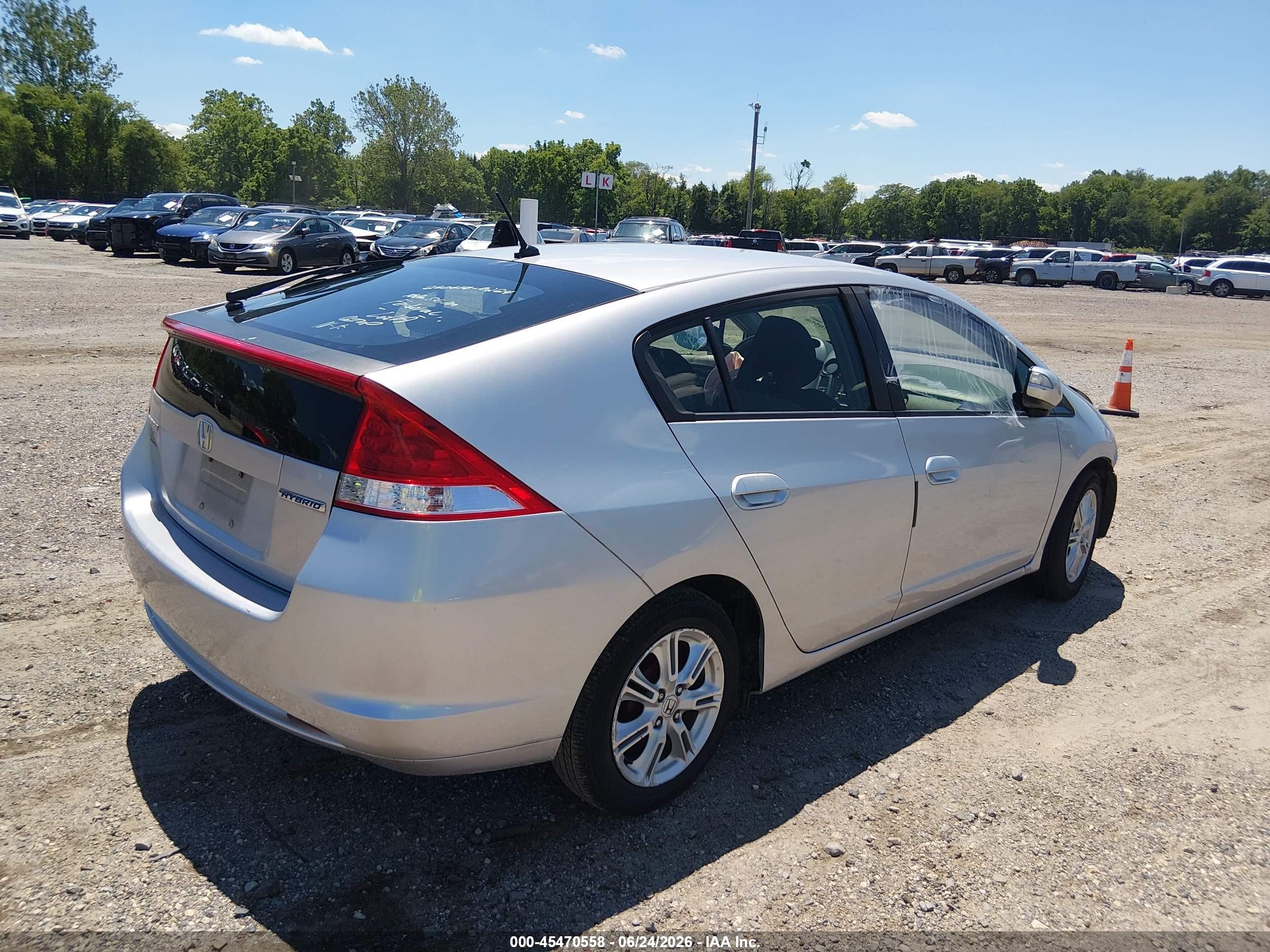 2010 Honda Insight Ex Серебряный vin: JHMZE2H72AS003721