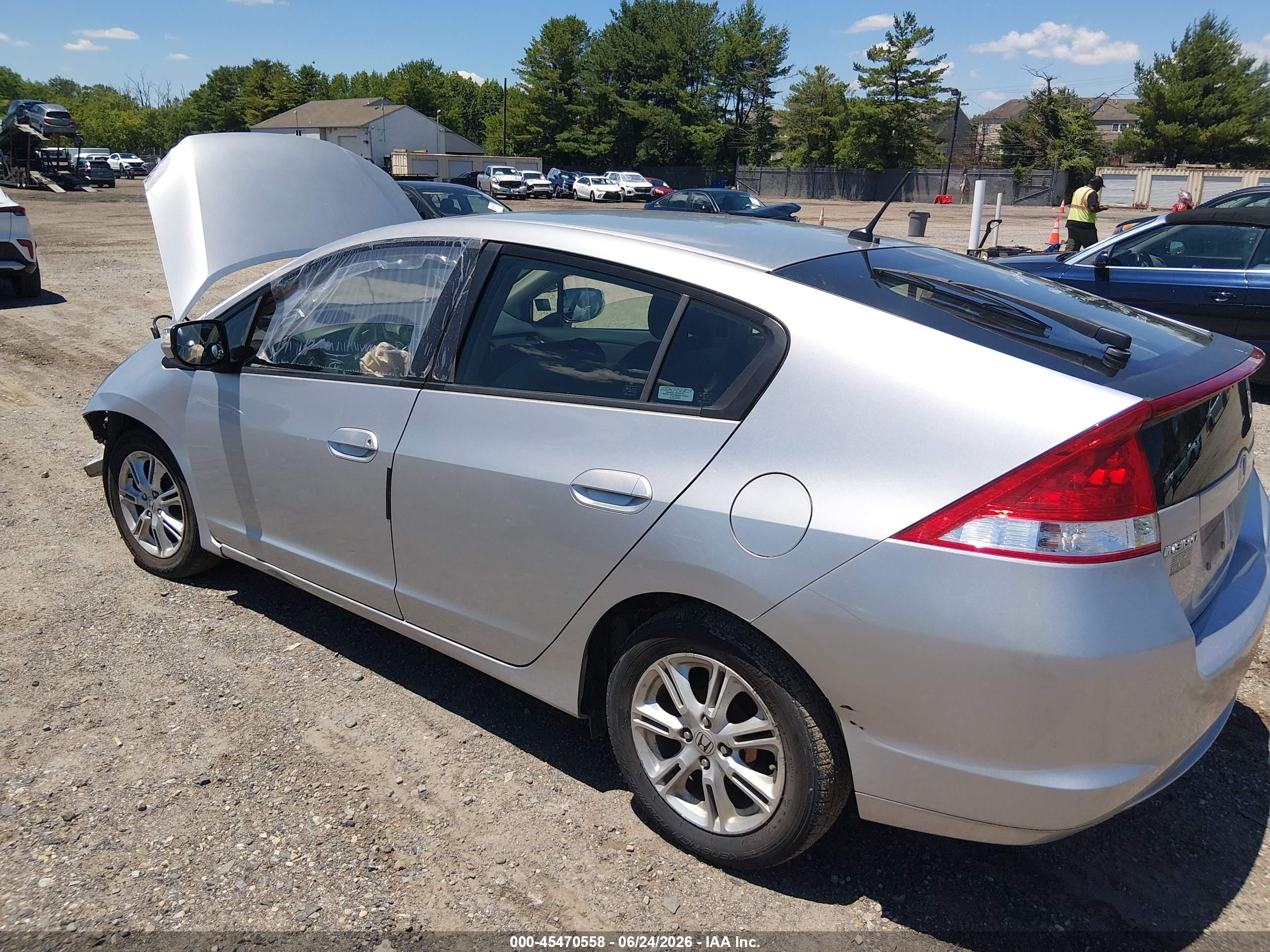 2010 Honda Insight Ex Серебряный vin: JHMZE2H72AS003721