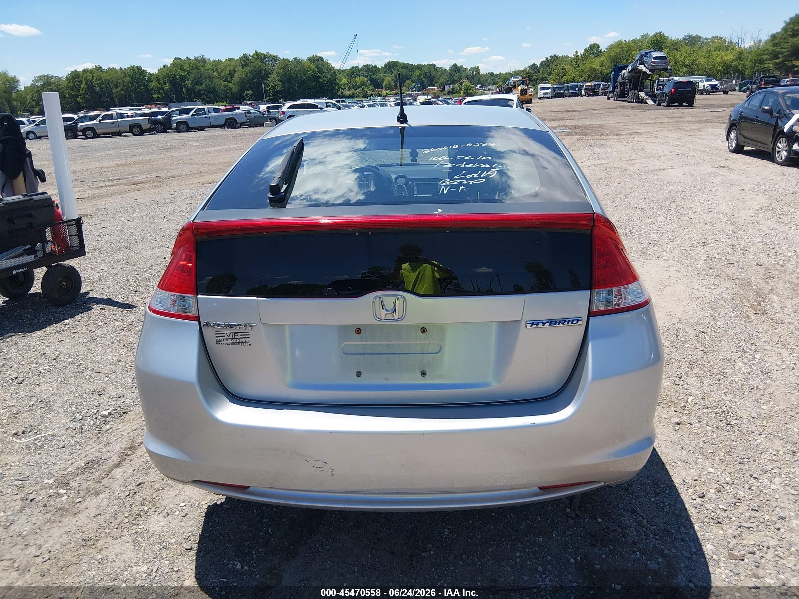 2010 Honda Insight Ex Серебряный vin: JHMZE2H72AS003721