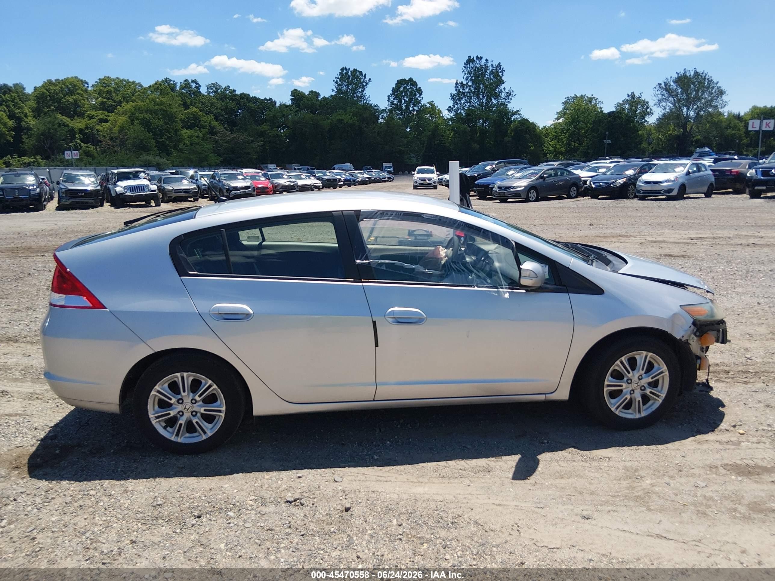2010 Honda Insight Ex Серебряный vin: JHMZE2H72AS003721