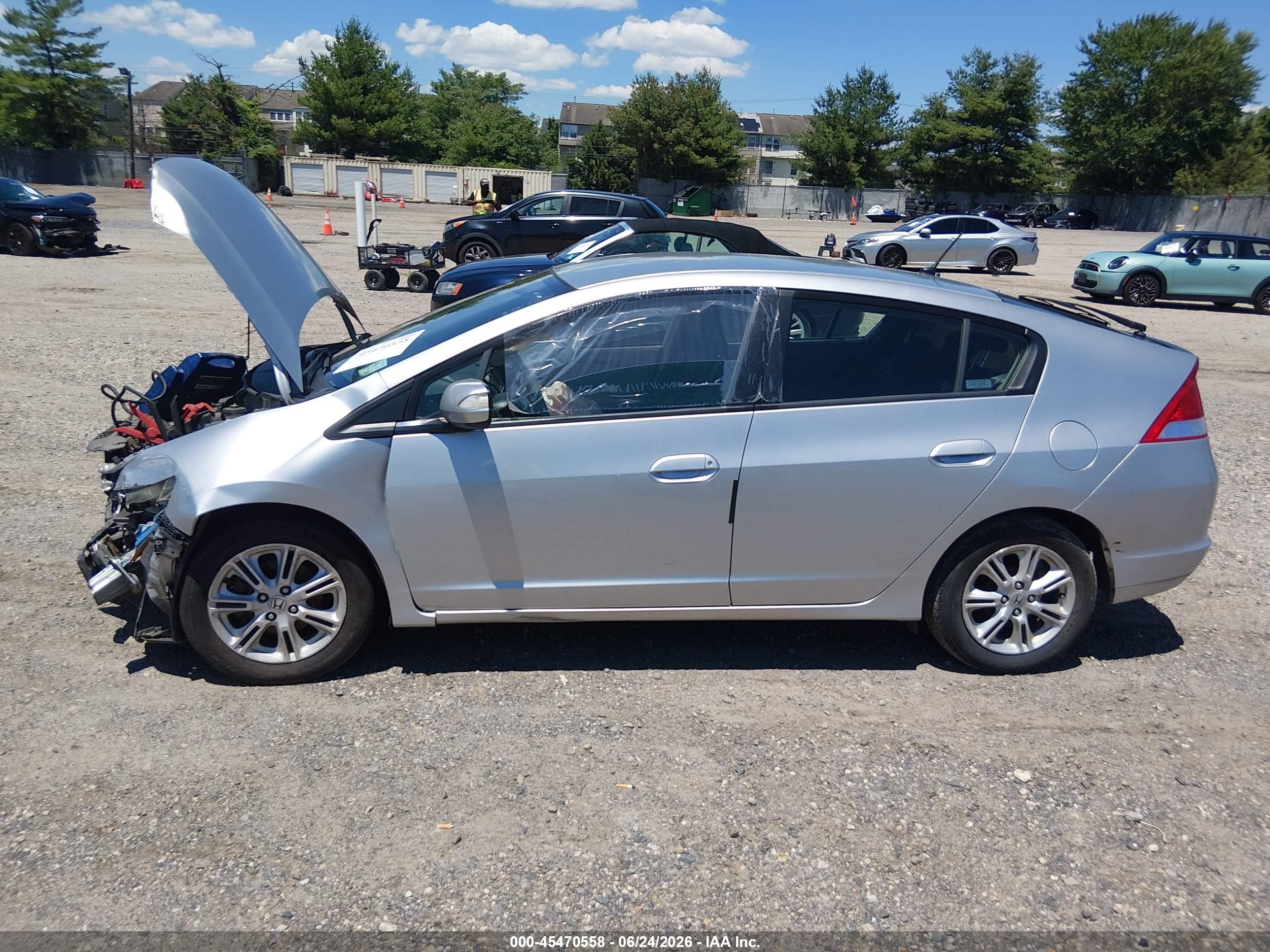 2010 Honda Insight Ex Серебряный vin: JHMZE2H72AS003721
