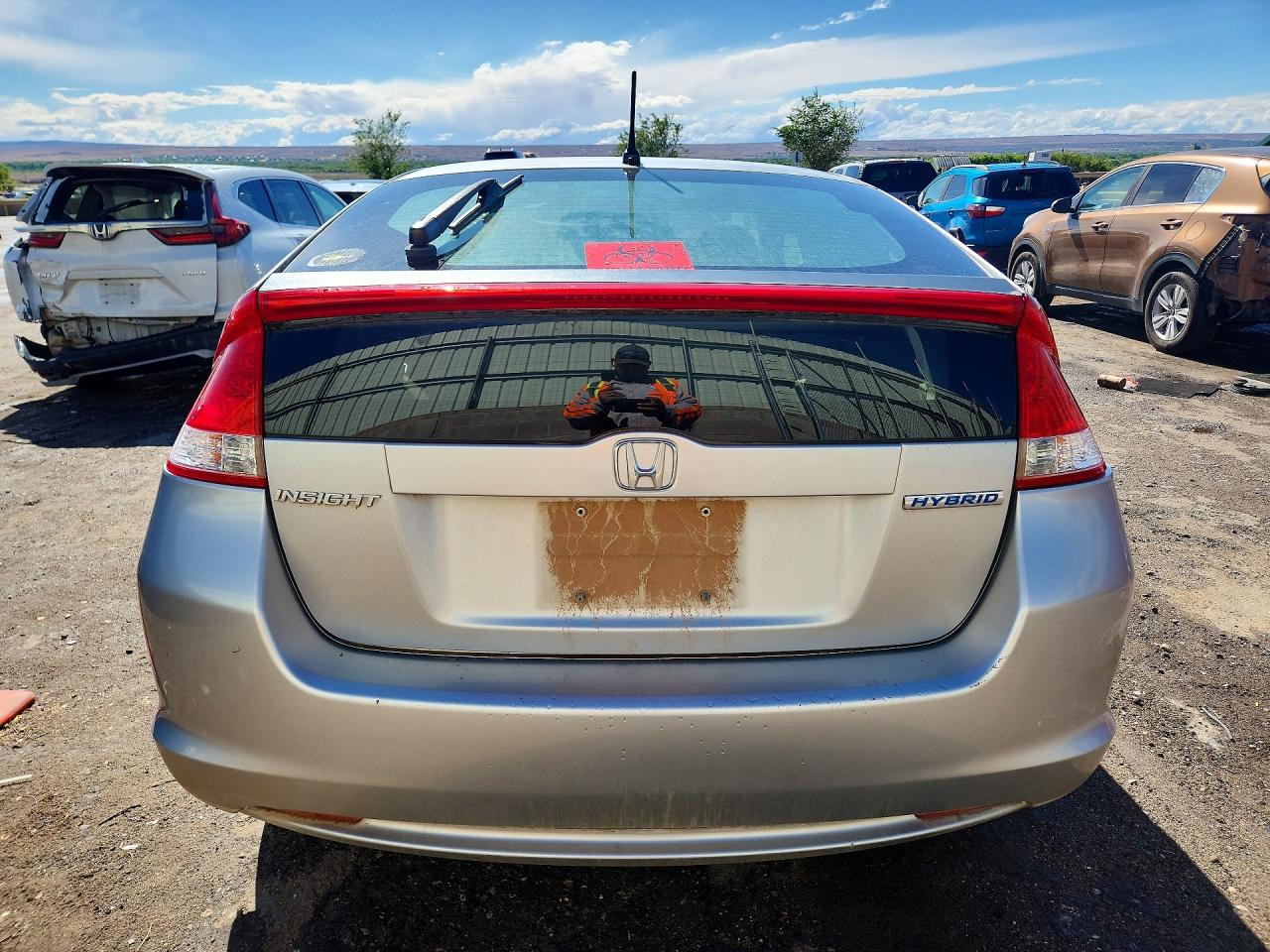 2010 Honda Insight Ex Silver vin: JHMZE2H72AS006683
