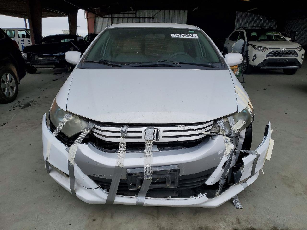2010 Honda Insight White vin: JHMZE2H72AS007073
